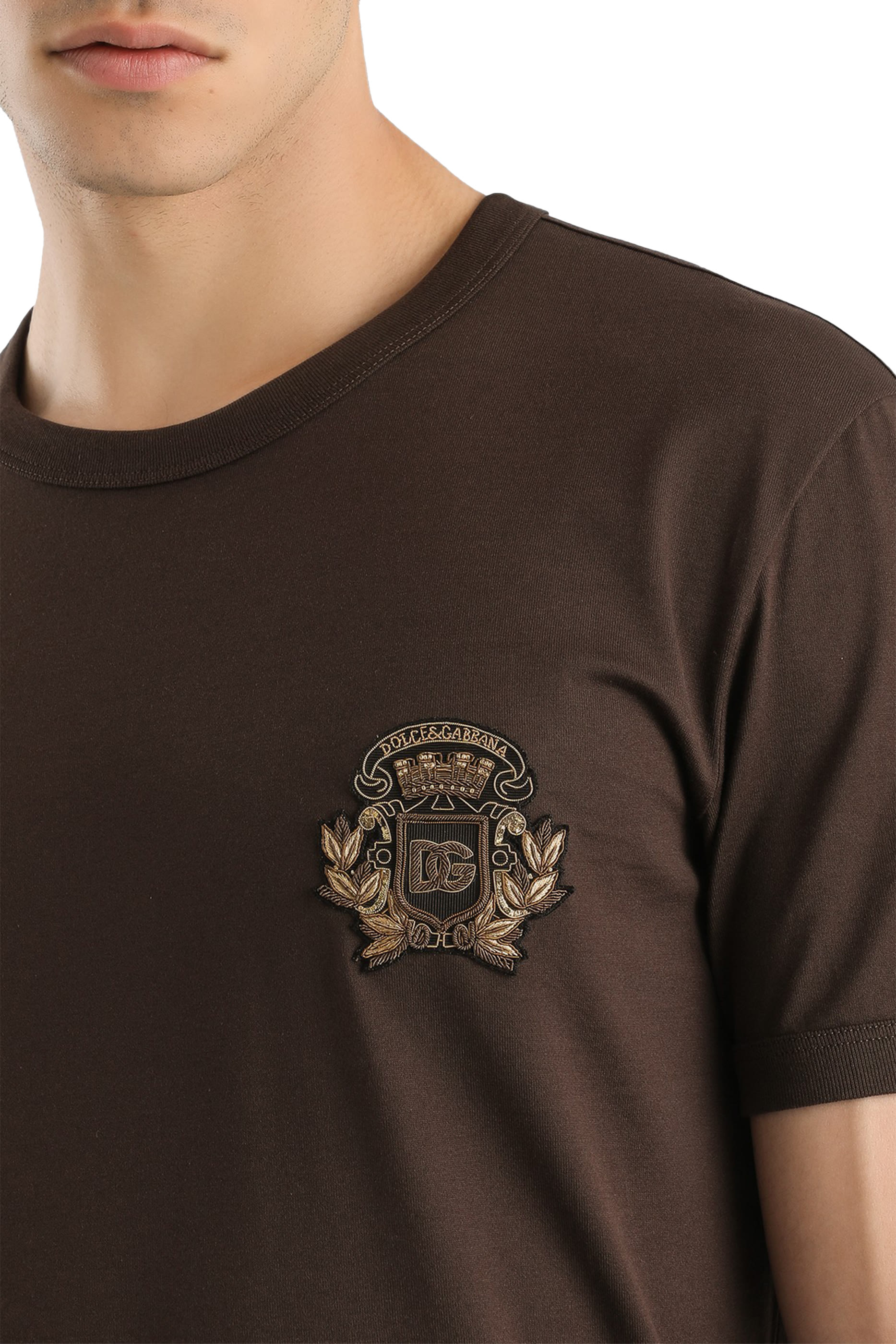 Heraldic Patch Cotton T-Shirt