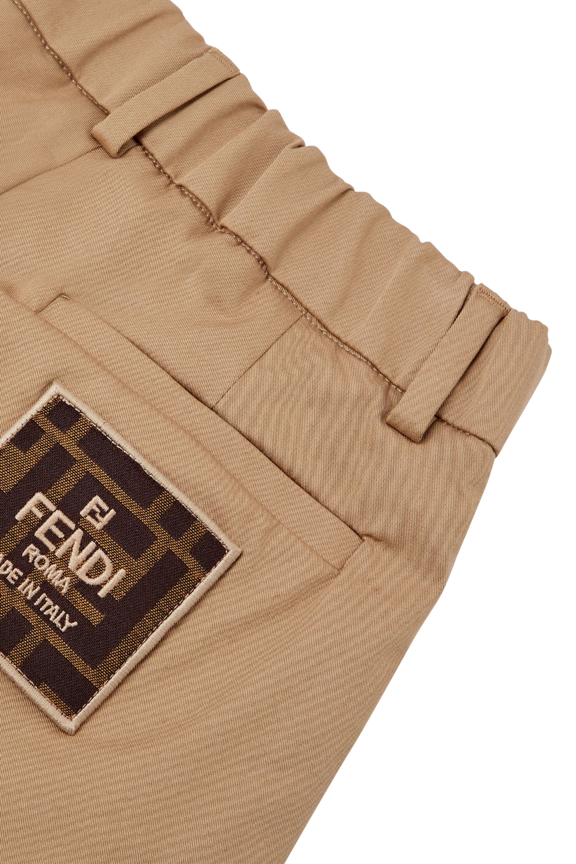 Kids Cotton Cuffed Trousers