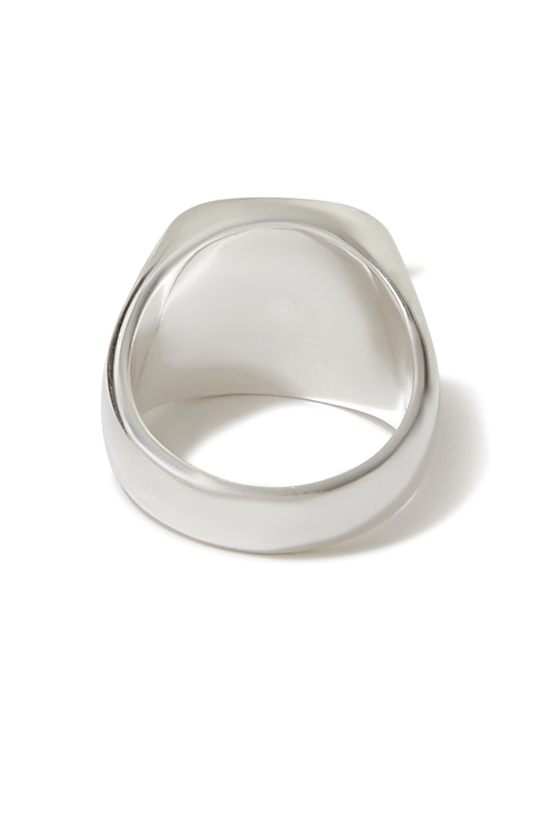 White Agate Signet Ring