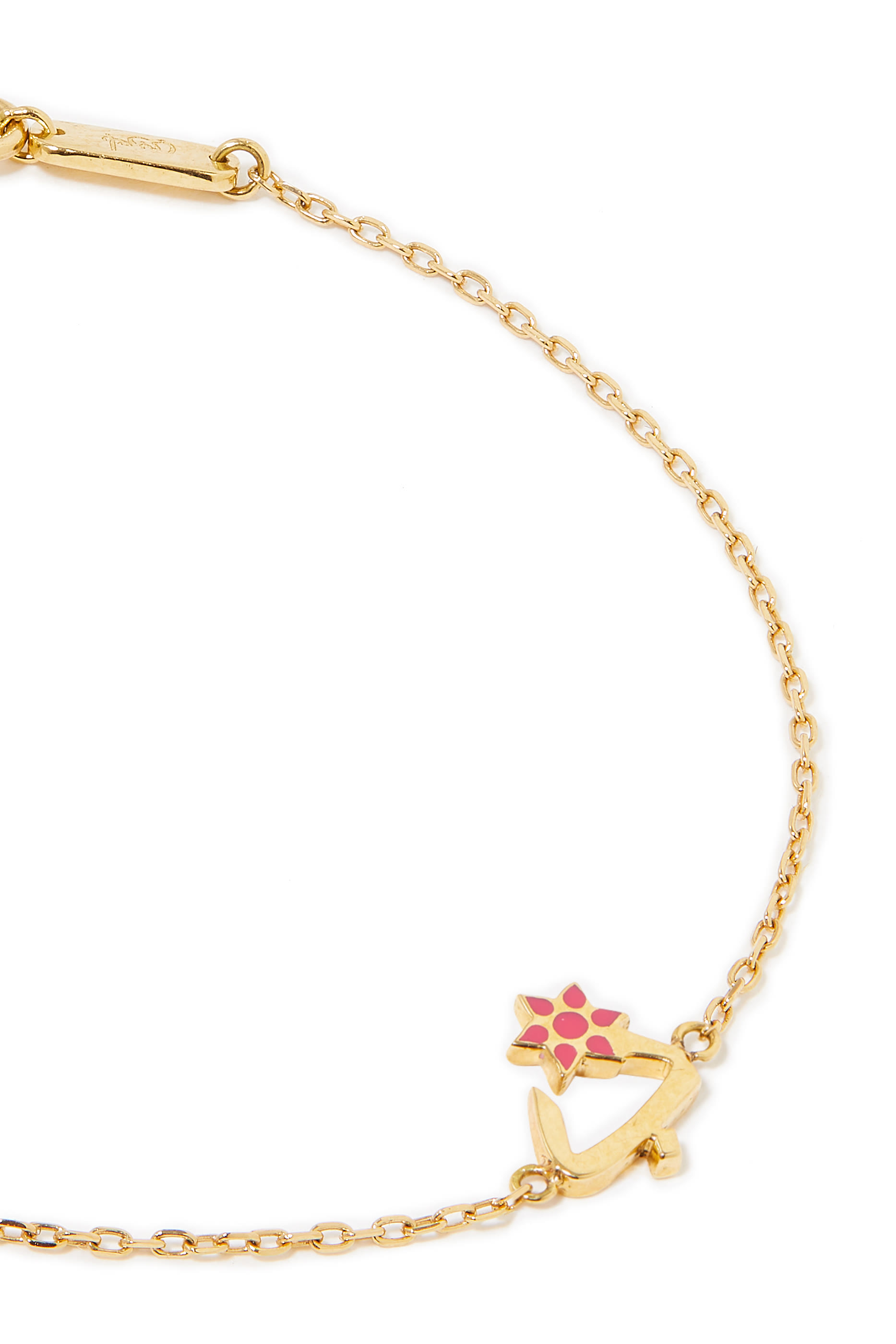 Kids Tiny Bling, 18k Yellow Gold & Enamel