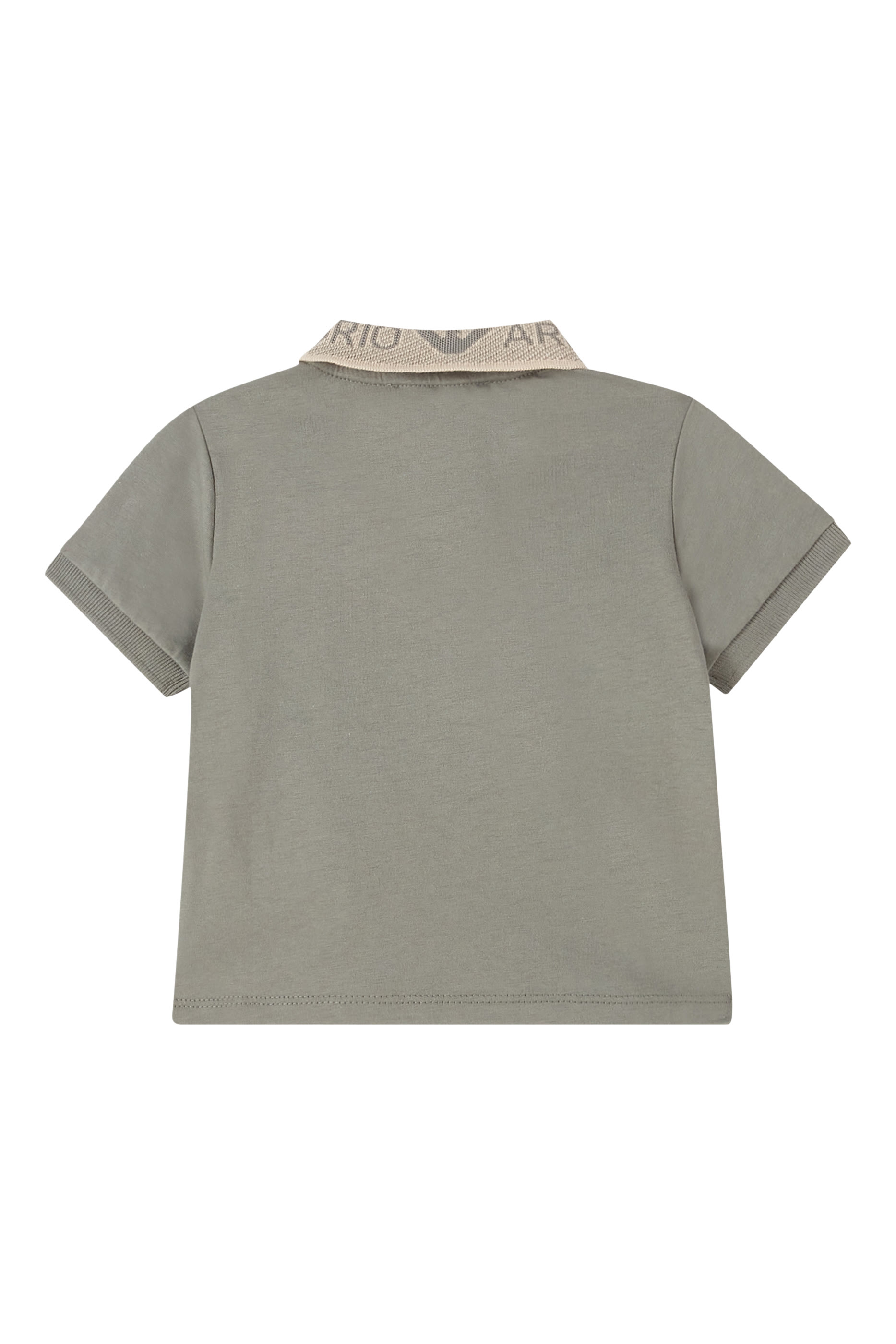 Kids Eagle Embroidered Cotton Polo Shirt