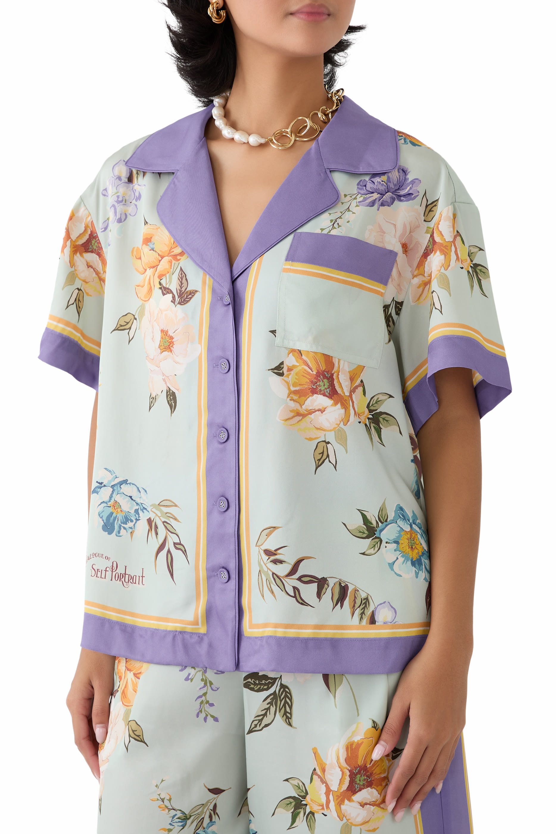 Floral Silk Twill Shirt