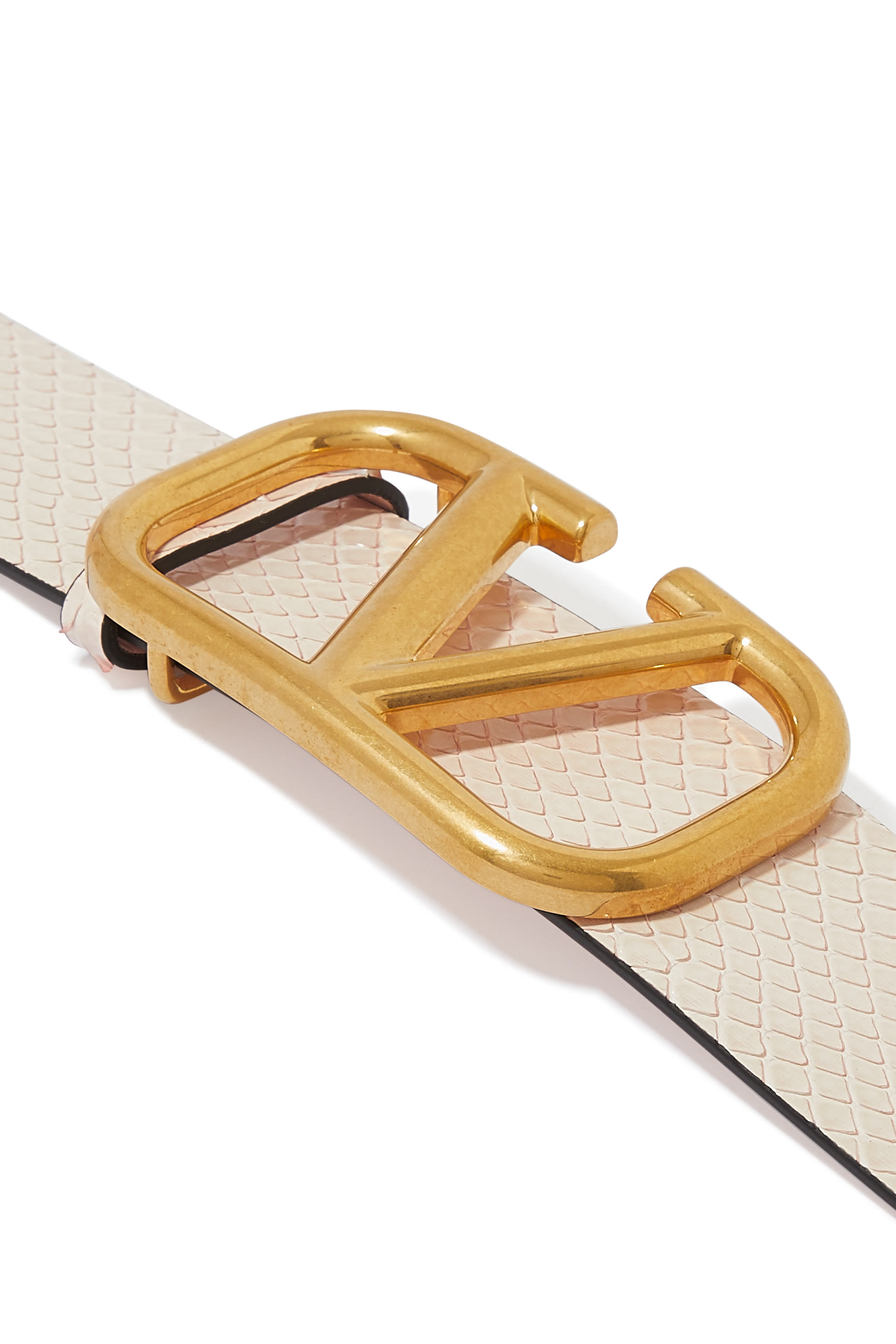  VLOGO Signature  Belt in Glossy Leather