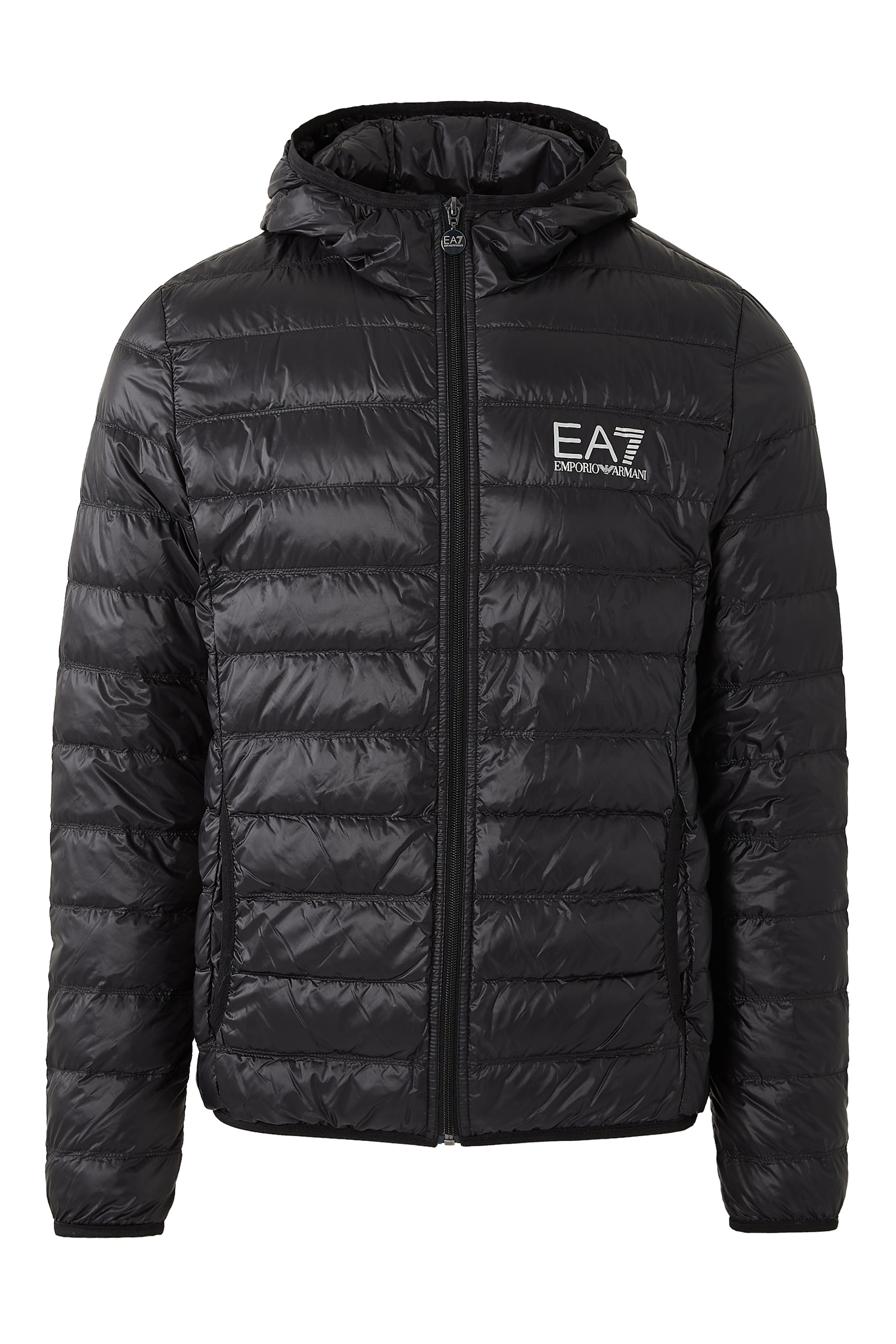 EA7 Core Identity Packable Hooded Puffer Jacket