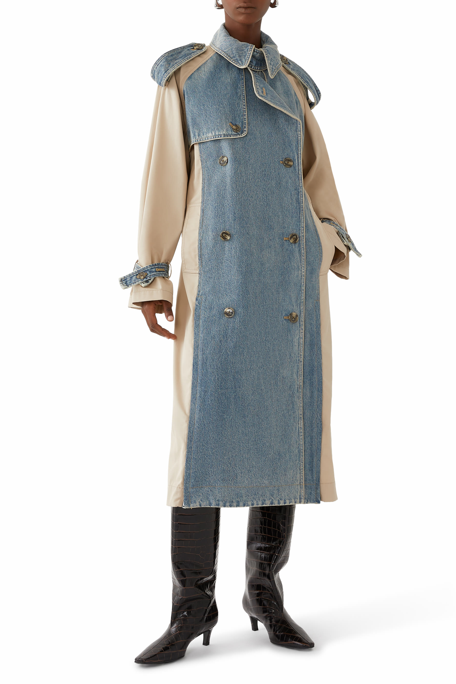 Hybrid Denim Trench