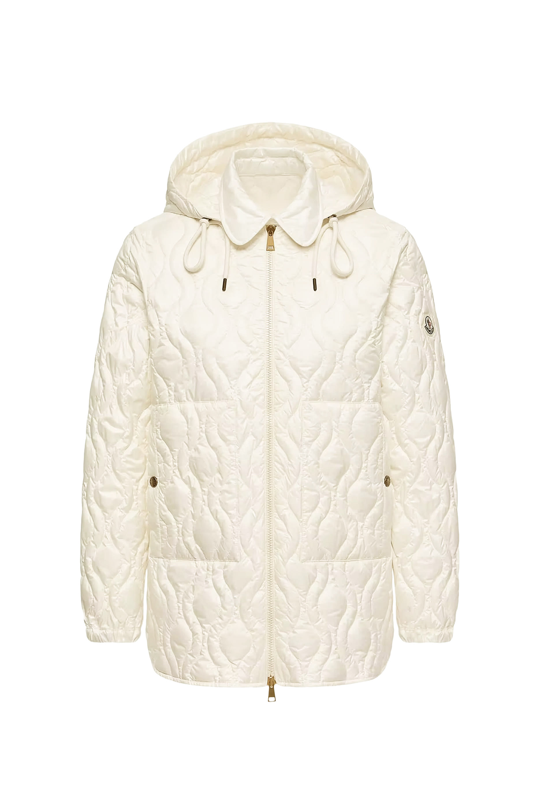 Balette Geometric Quilted Mid-Length Down Jacket 
