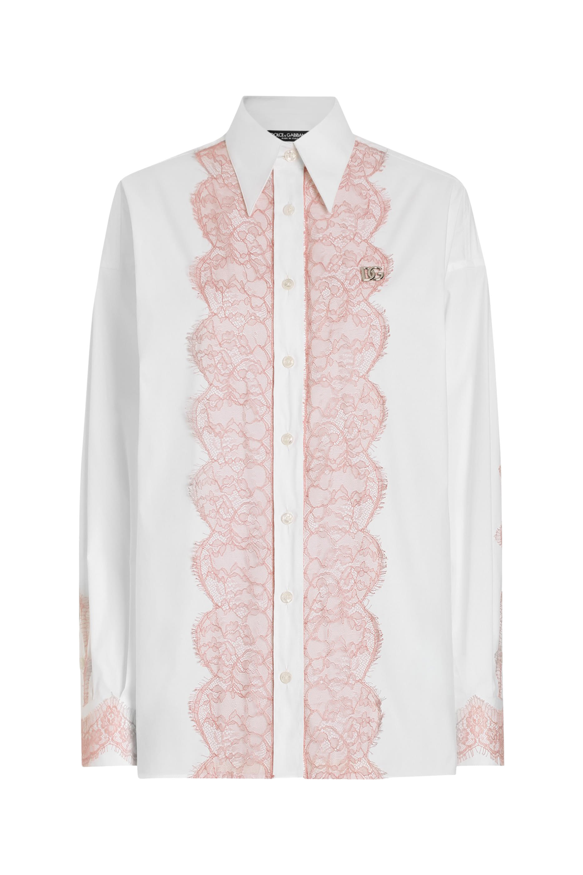 Long Sleeves Lace Shirt