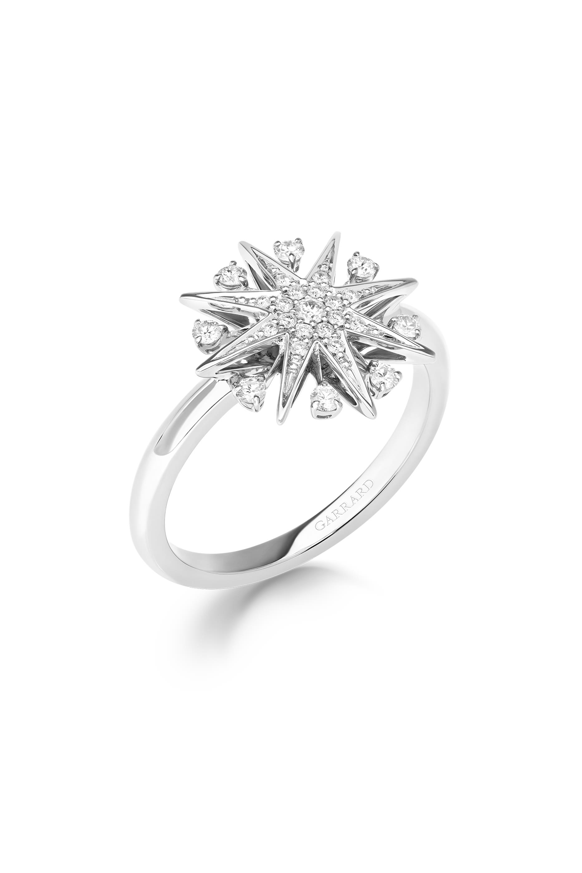 Starlight Mini Icons Ring, 18K White Gold & Diamonds