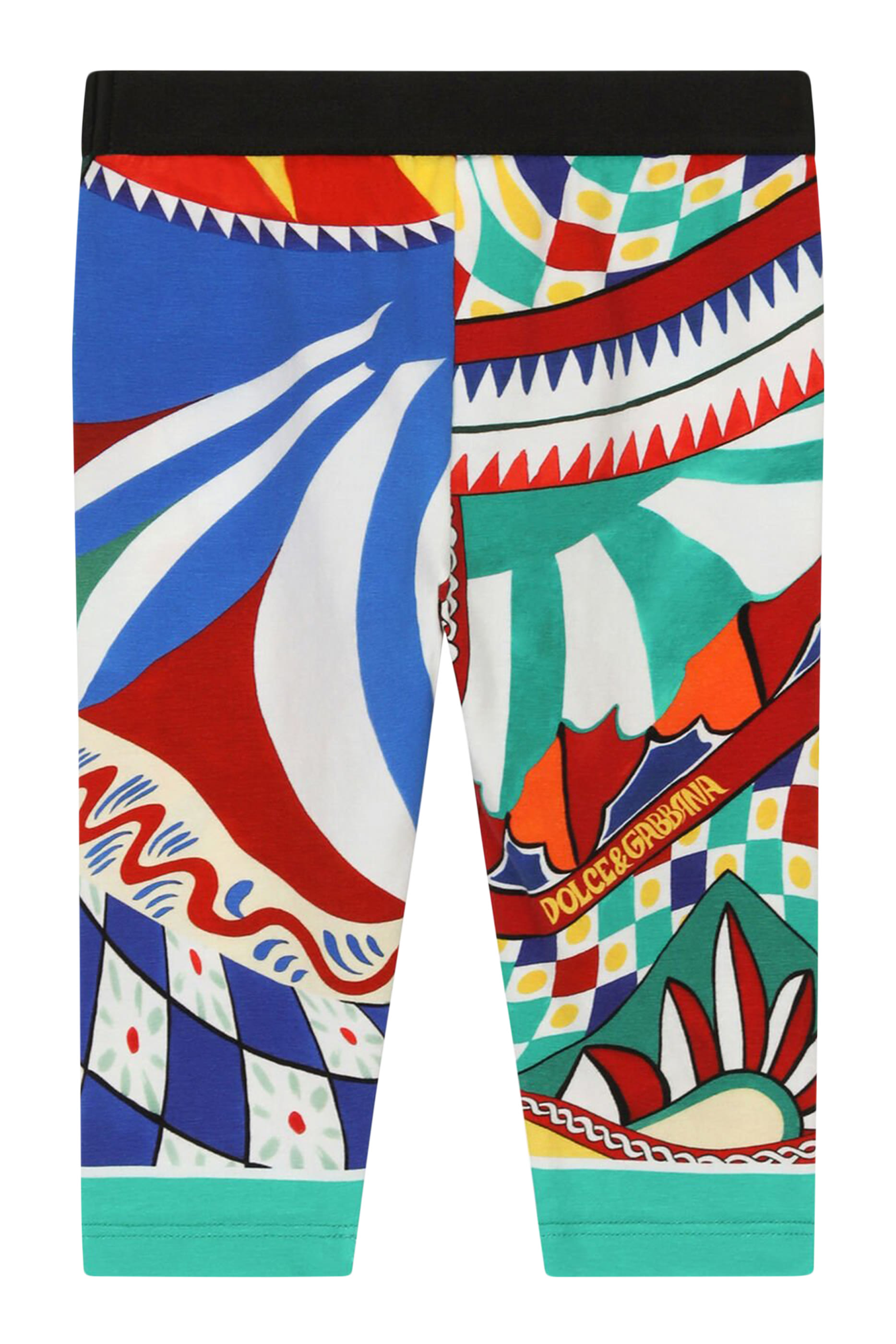 Kids Carretto Print Interlock Leggings