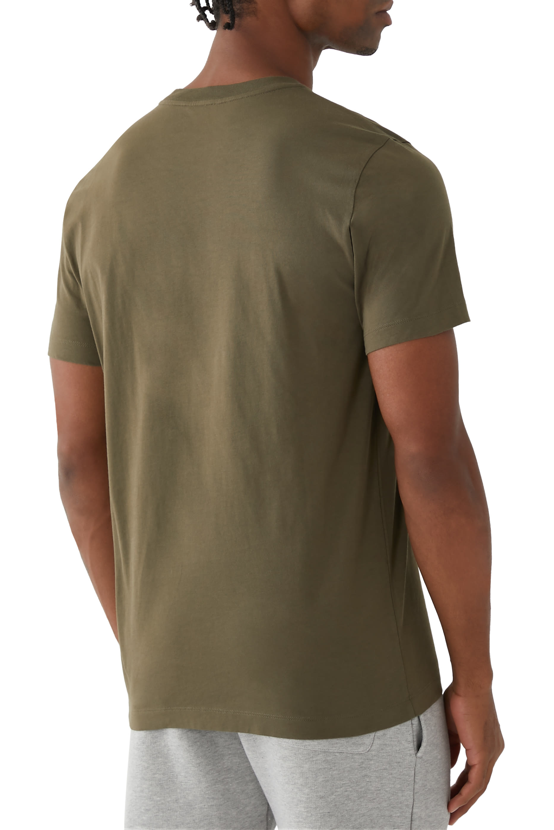 Logo Patch Cotton T-Shirt