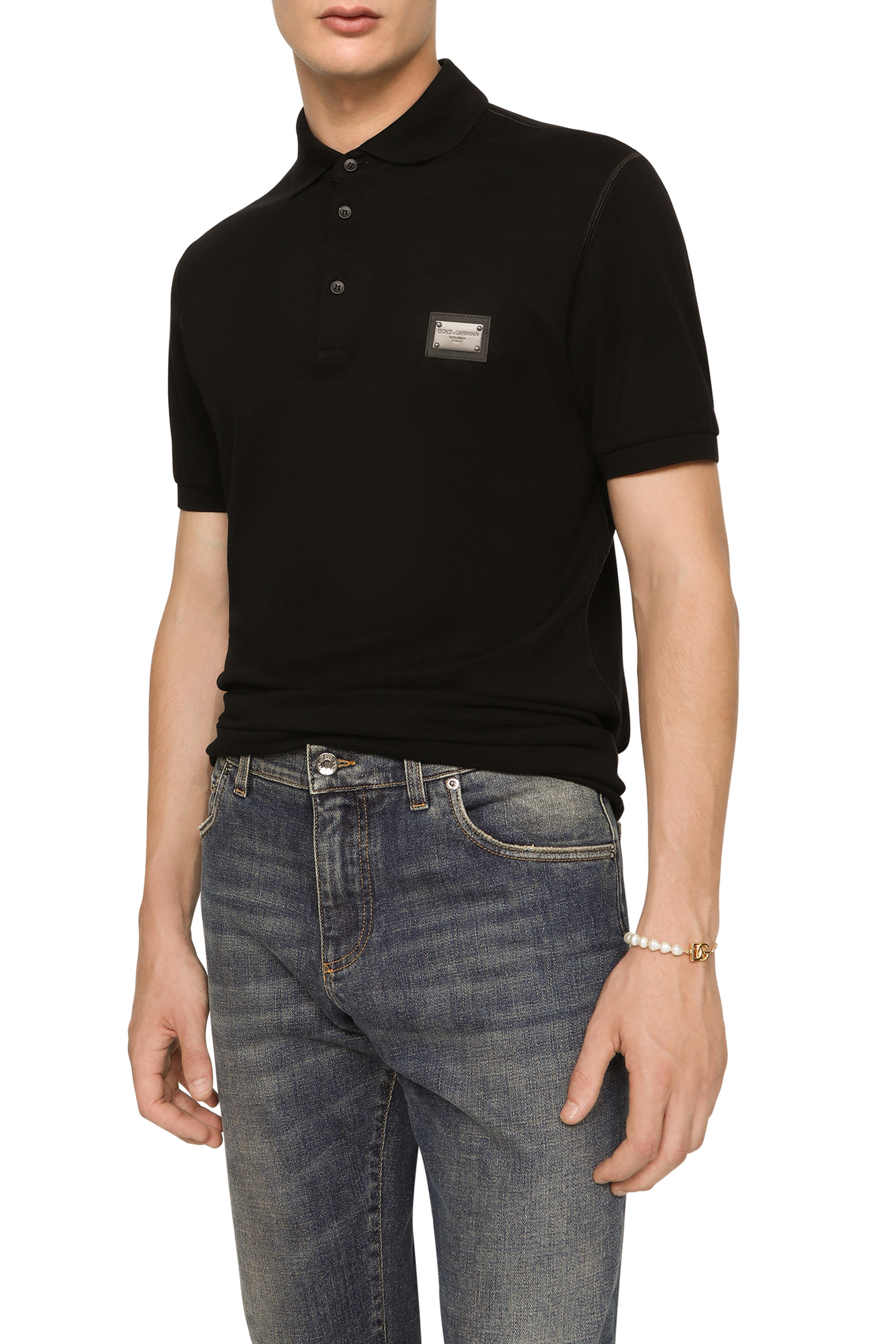 Logo Cotton Piqu&eacute; Polo-Shirt