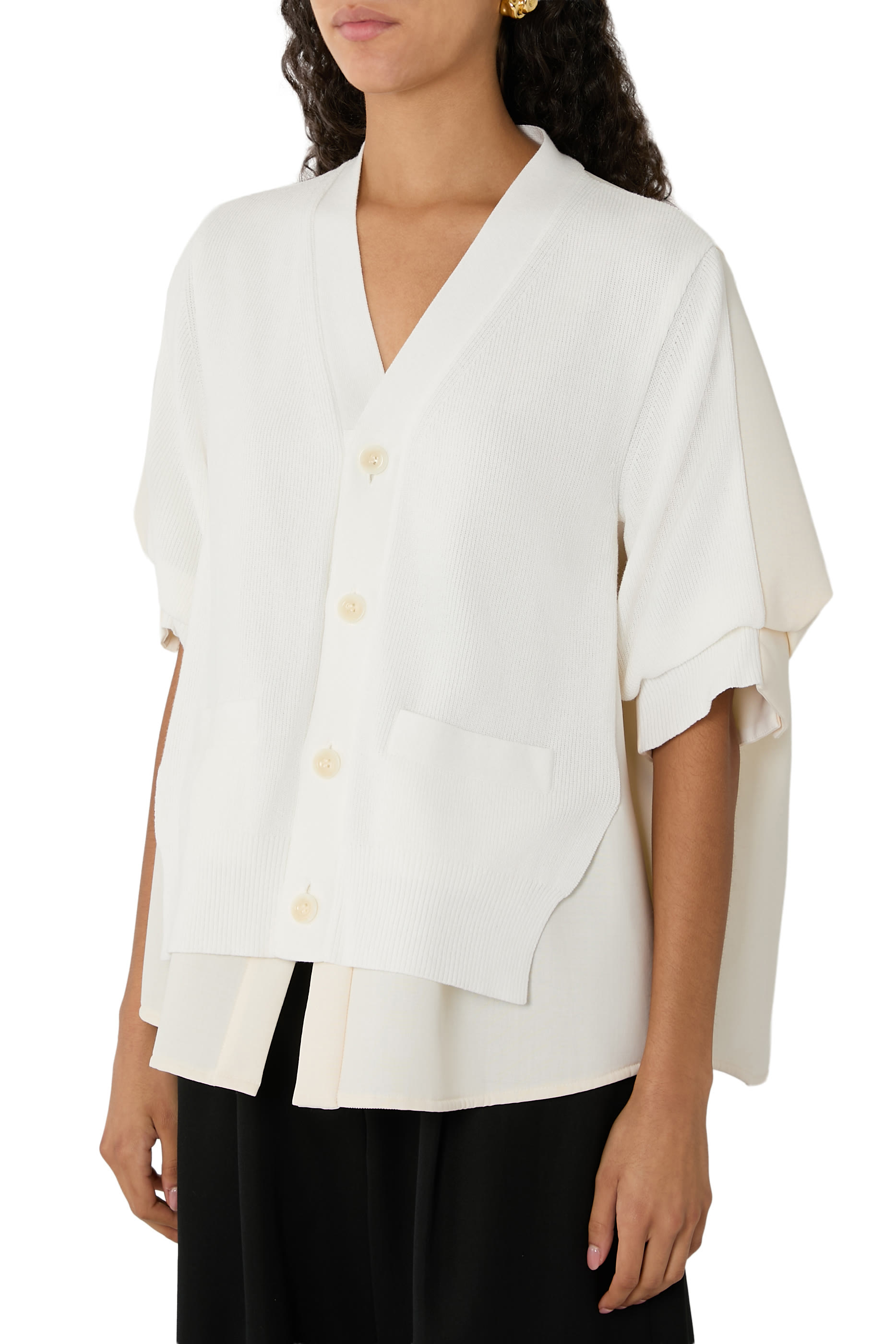 Suiting Mix Knit Cardigan 