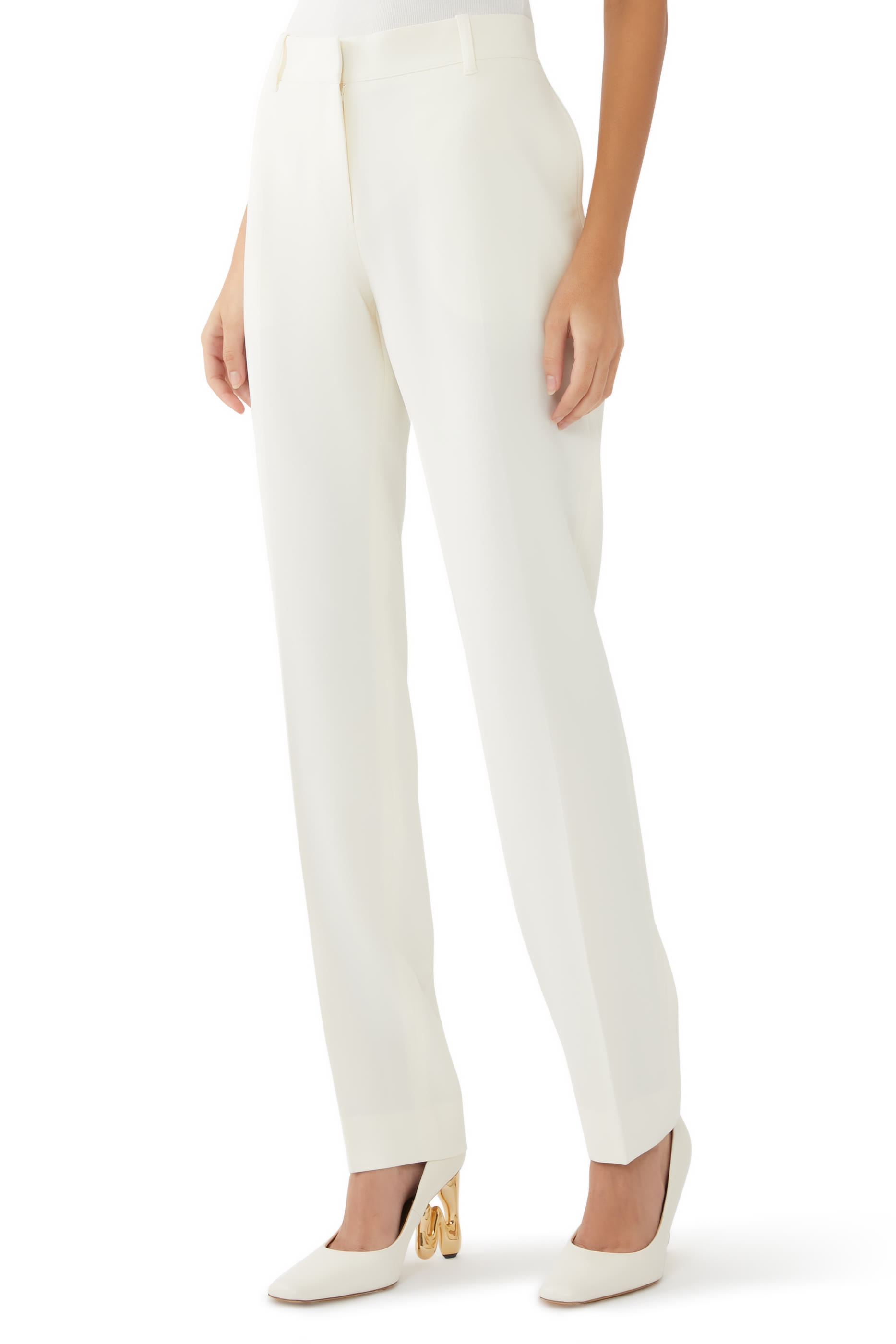 Low-Waist Slim Trousers