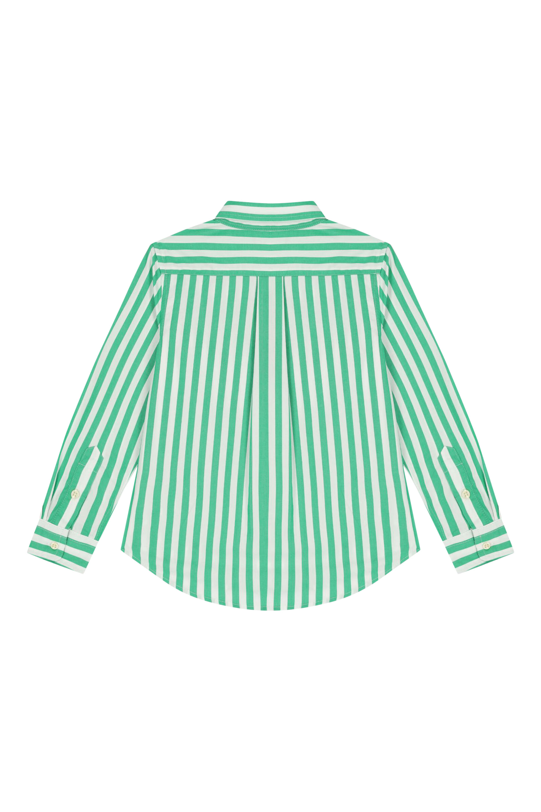 Kids Striped Cotton Poplin Shirt