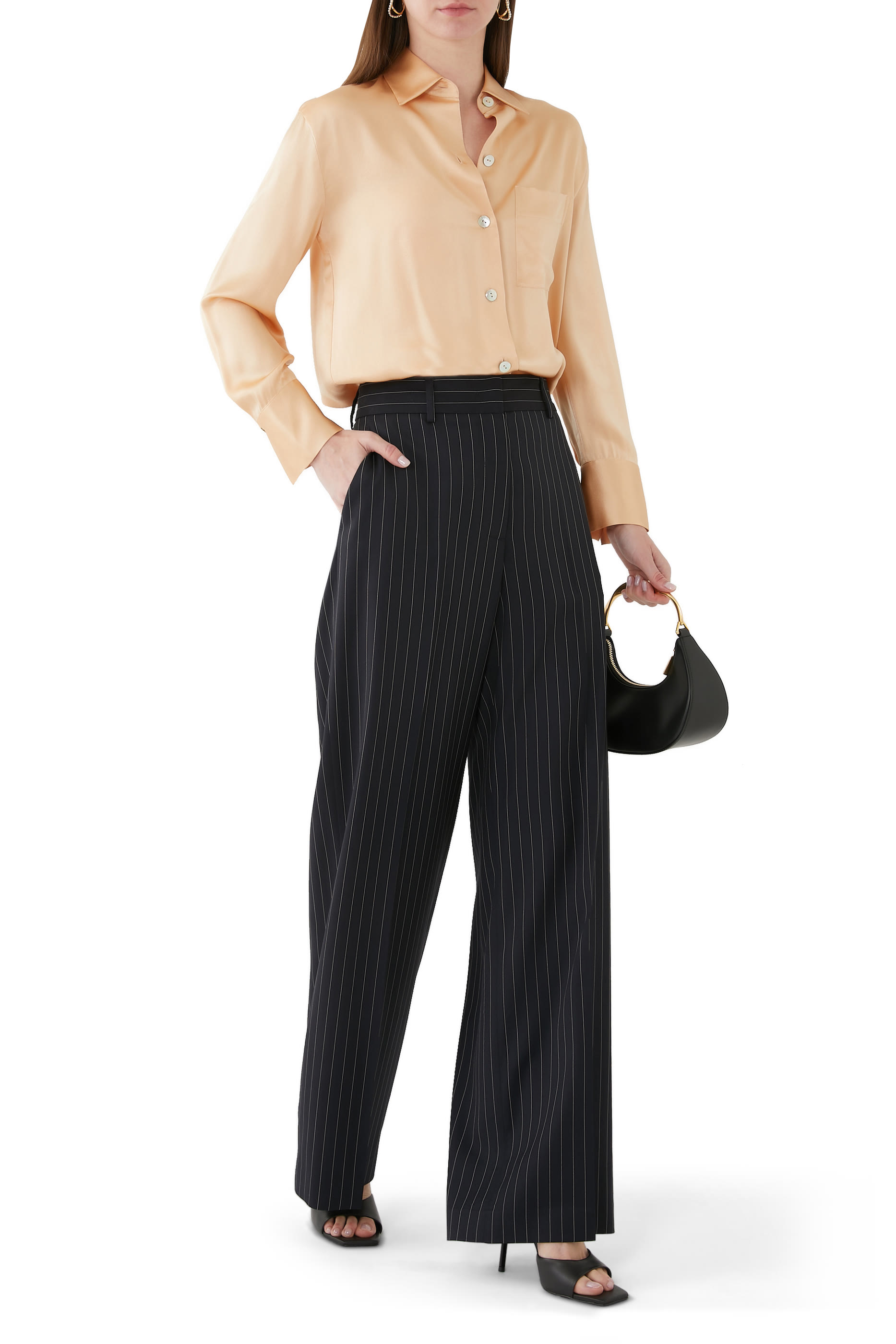 Long Sleeve Silk Blouse