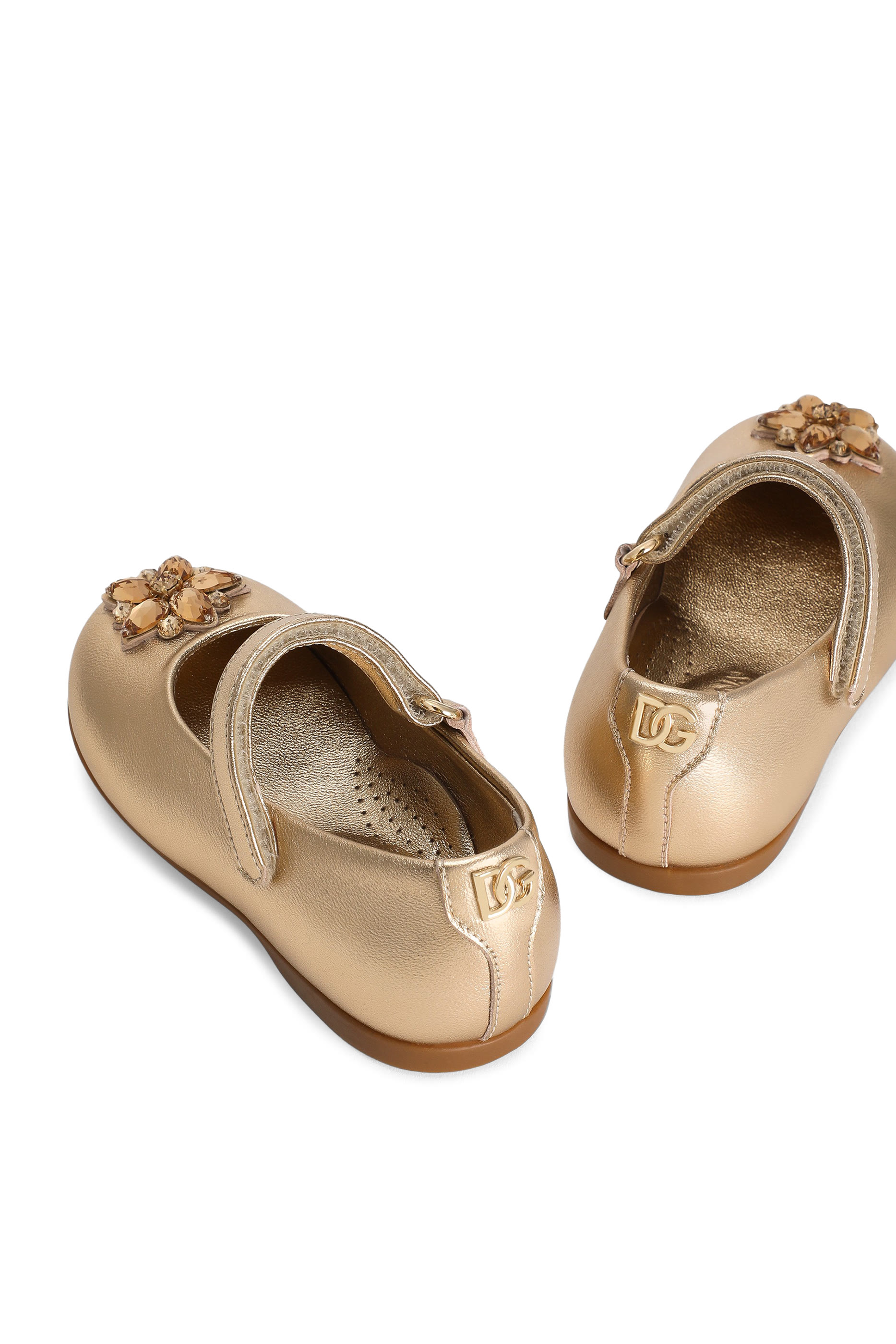 Kids Patent Leather Ballet Flats with Heels