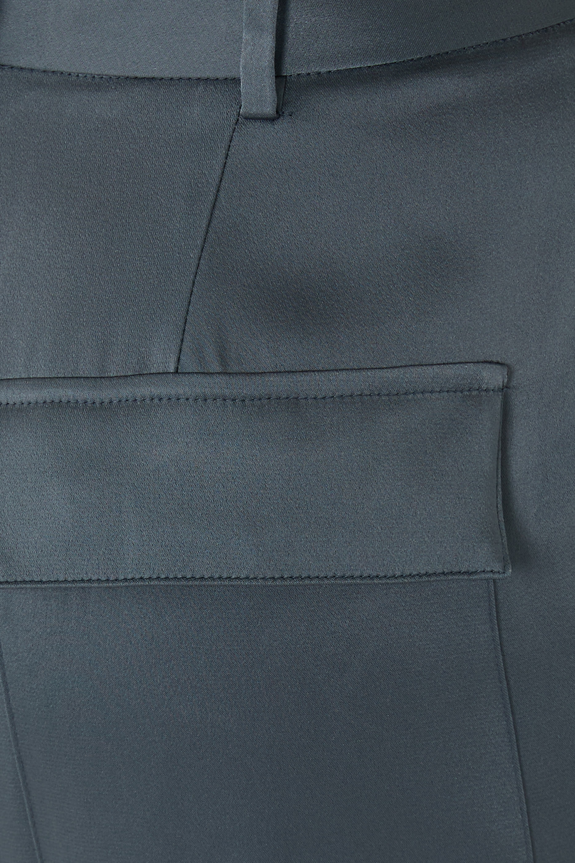 Satin Tapered Pleated Pants