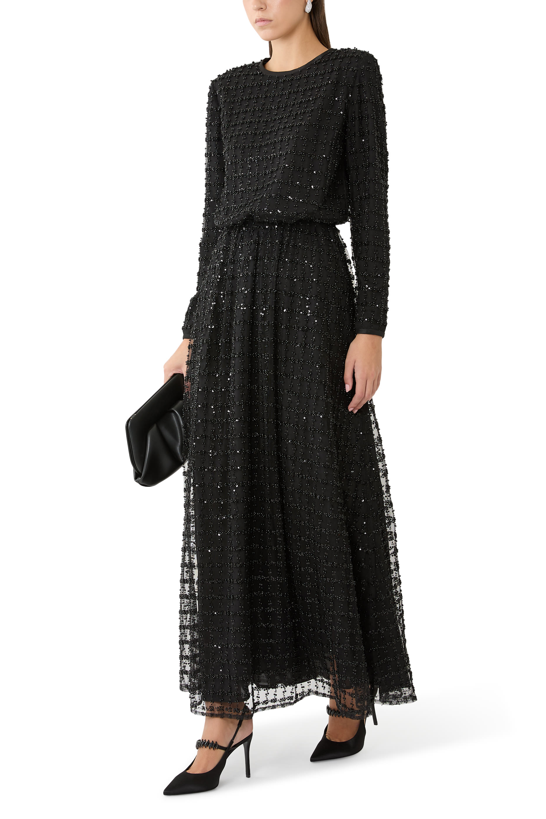  Bead-Embellished Tulle Dress 