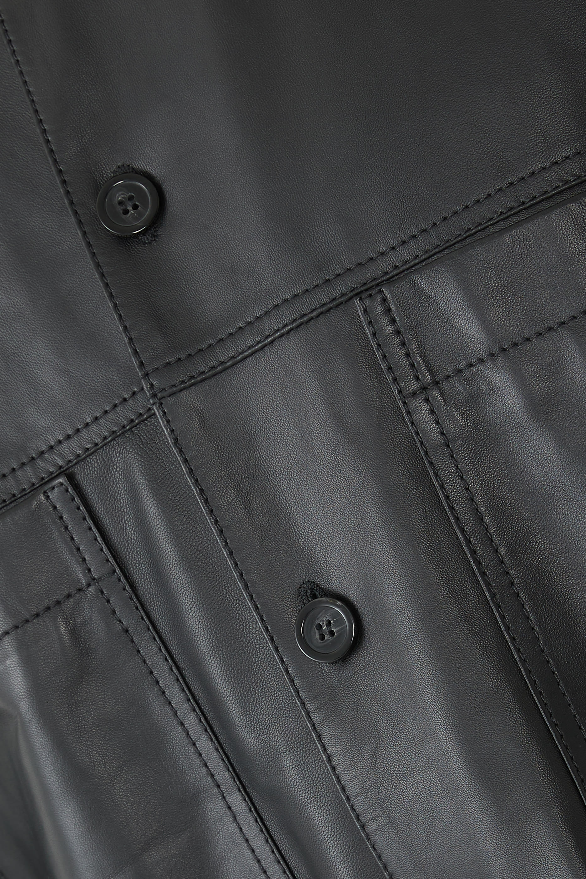 Ultra Light Lambskin Nappa Leather Shirt Jacket