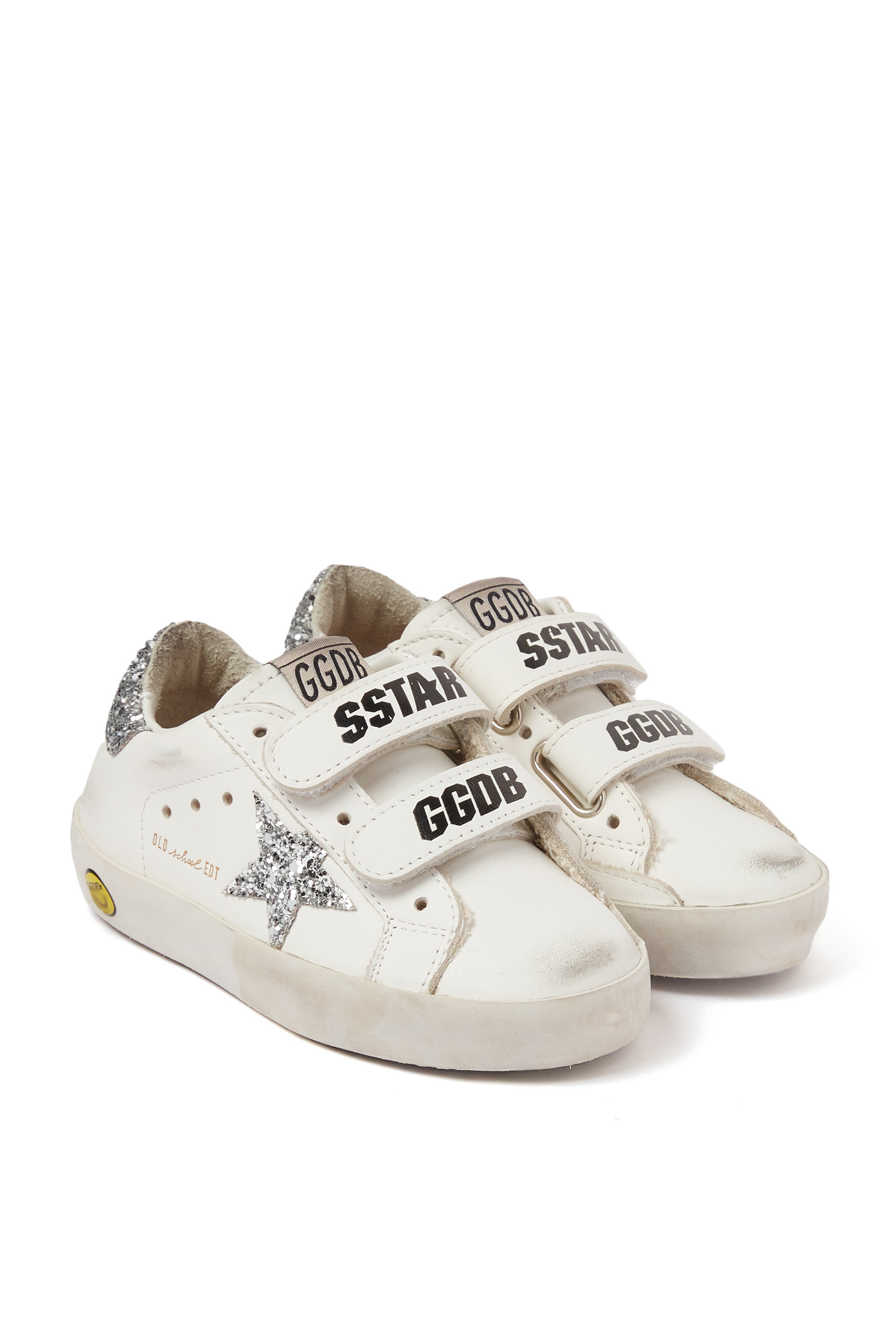 Kids Old School Glitter Star Sneakers