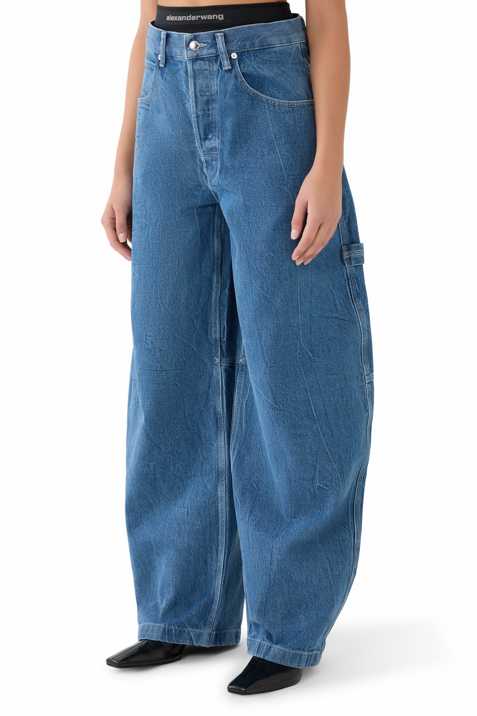 Pre-Styled Mid-Rise Jeans