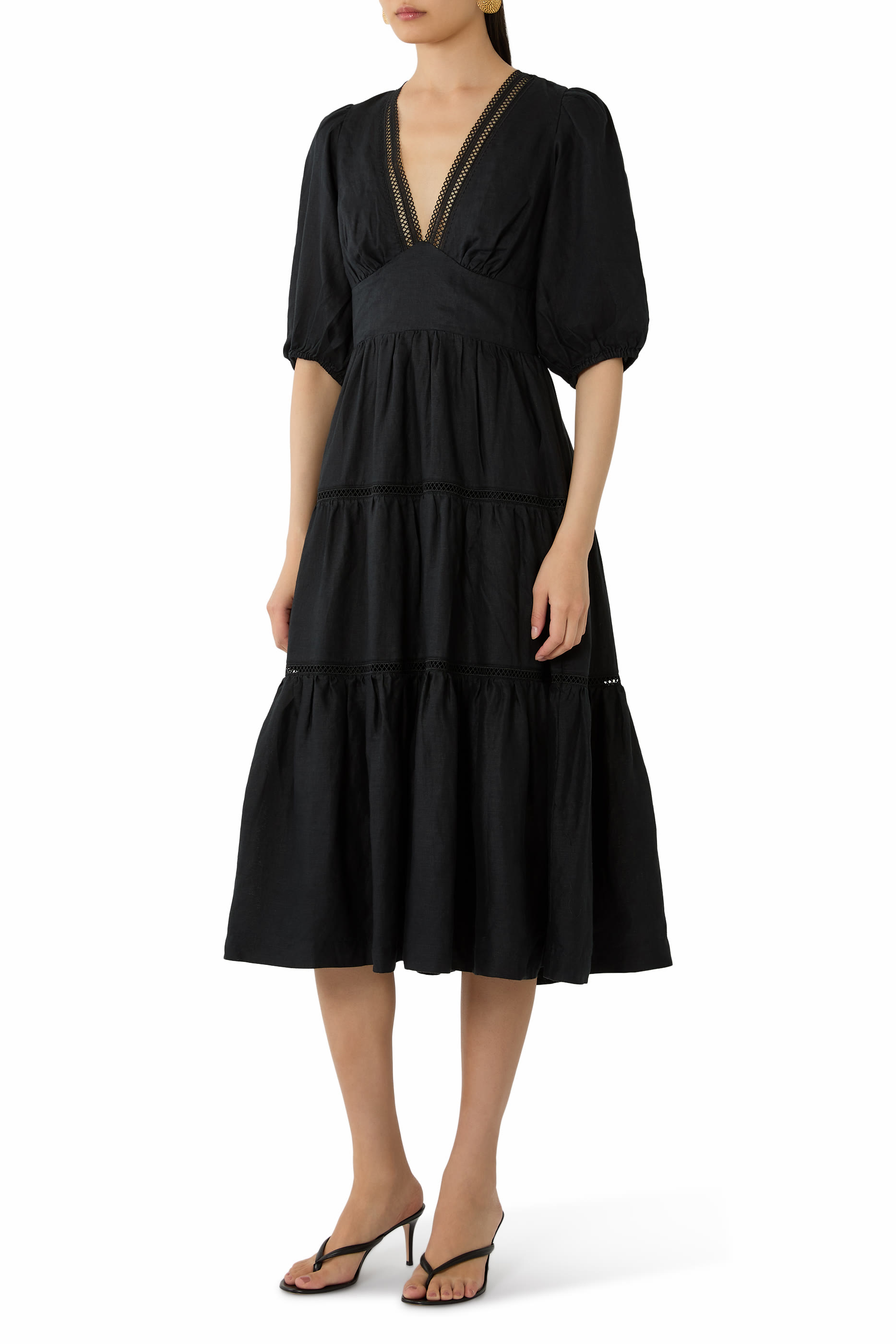 Meteora Lace Midi Dress