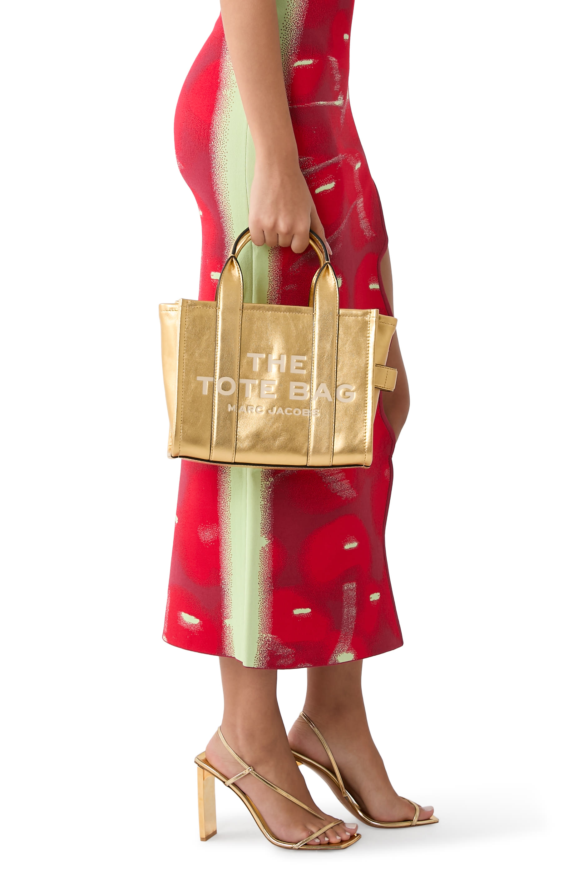 The Metallic Leather Small Tote Bag