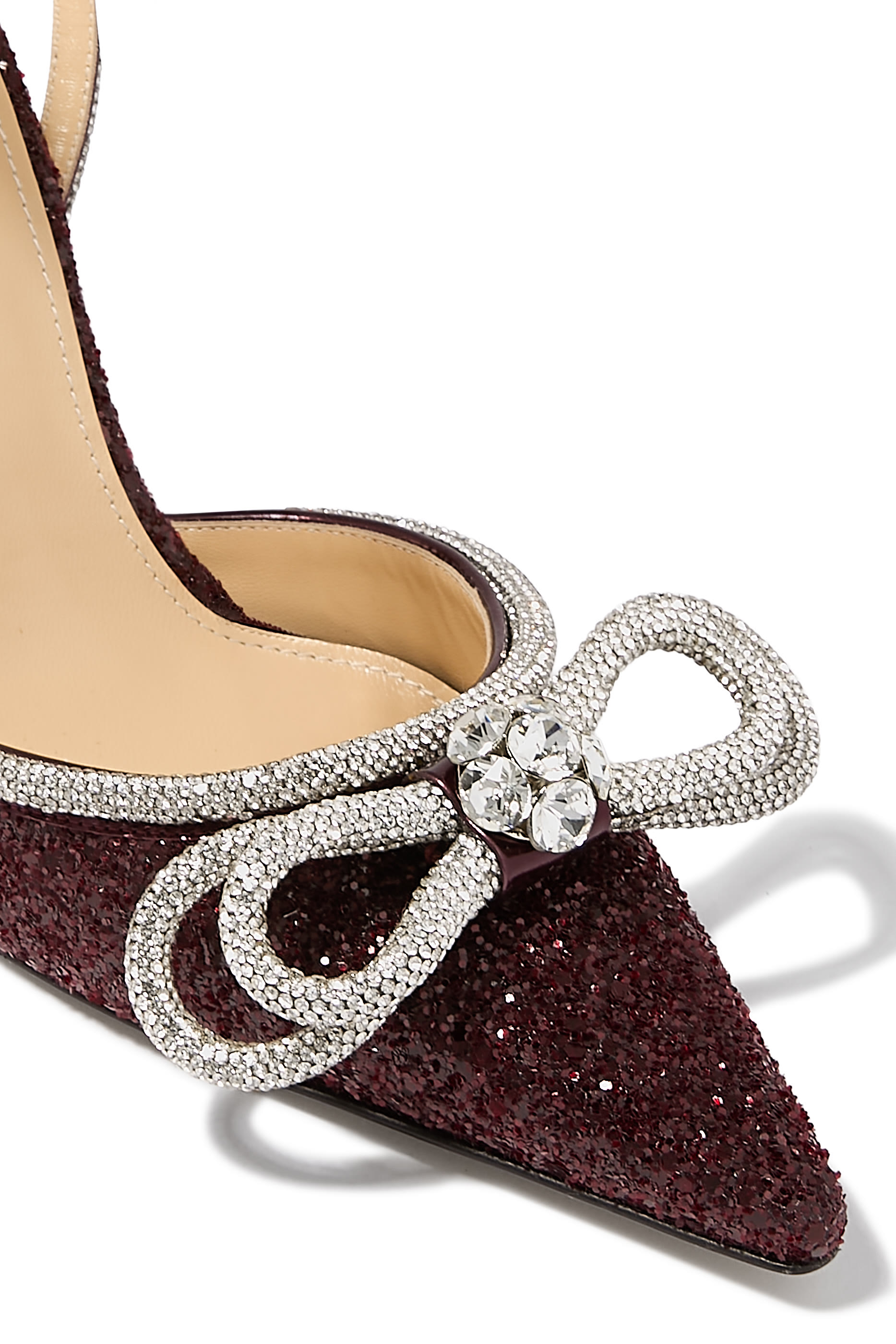 Double Bow Glitter Pumps 95