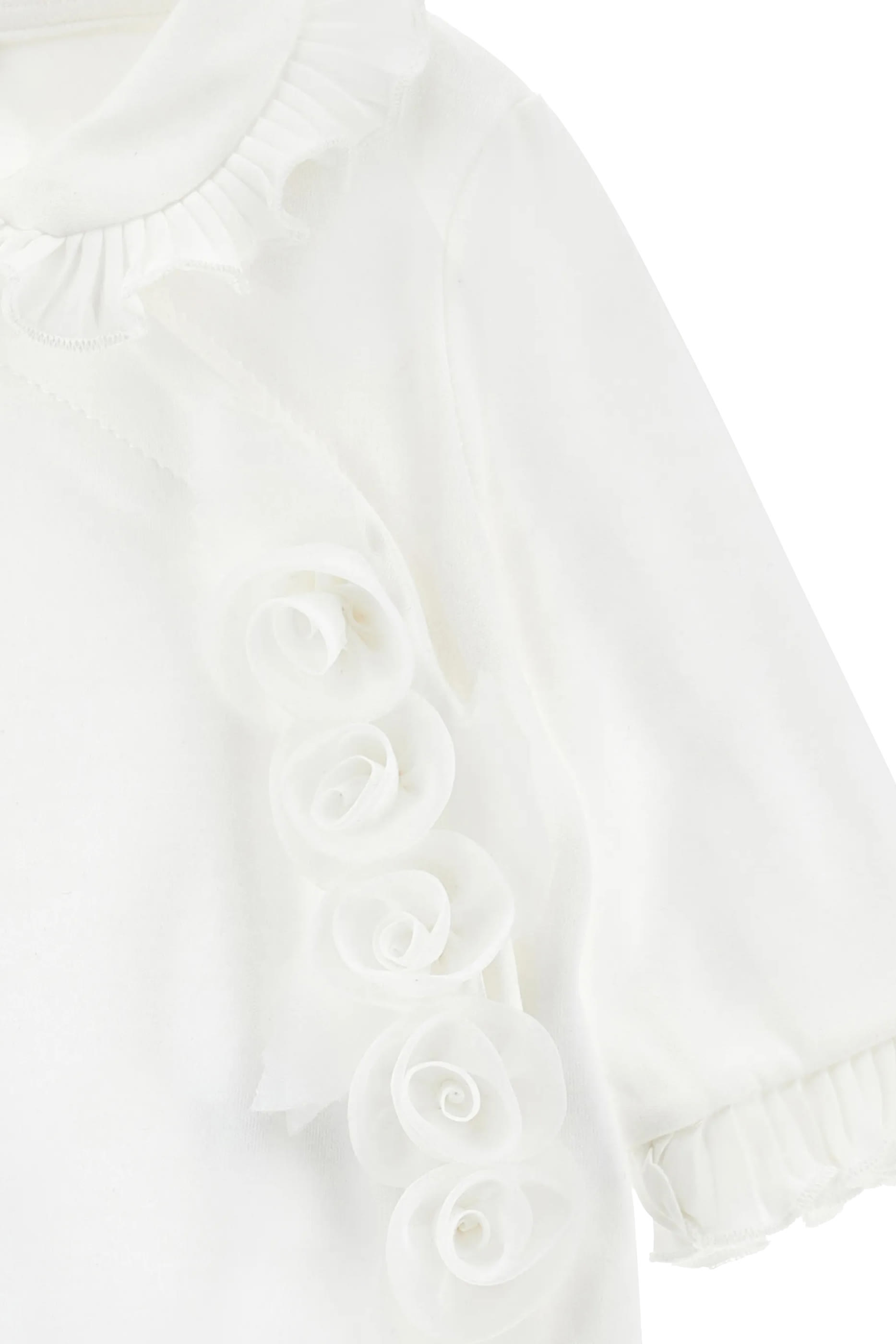 Kids Floral Appliqu&eacute; Jumpsuit & Hat Set 