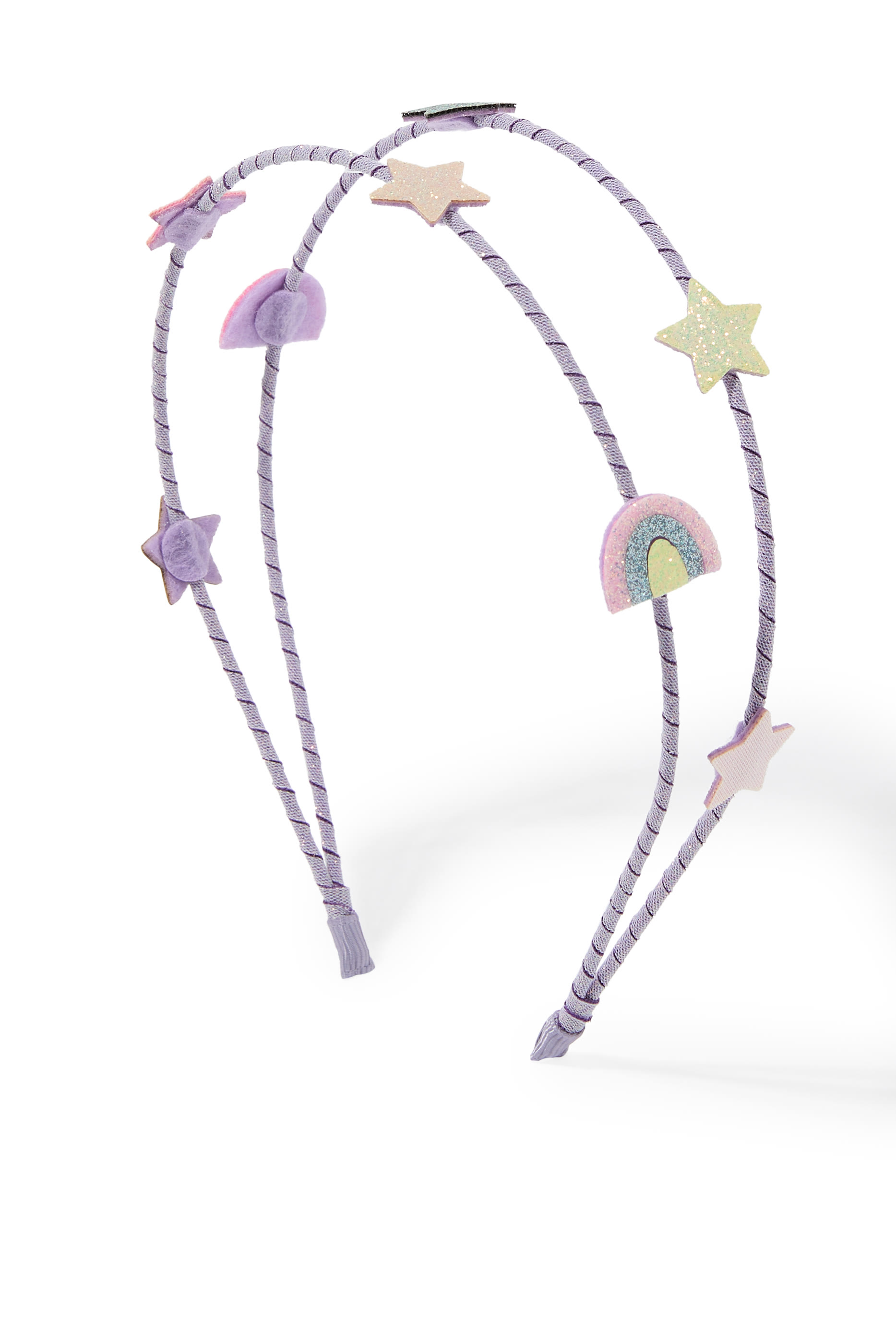 Kids Rainbow and Star Double Alice Band