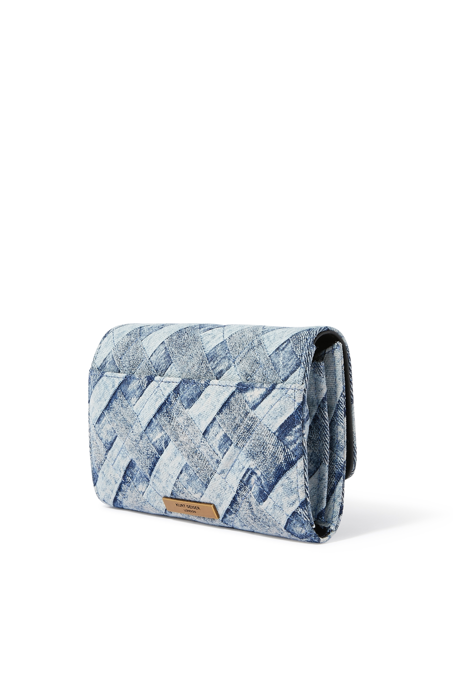 Kensington Small Chain Denim Wallet