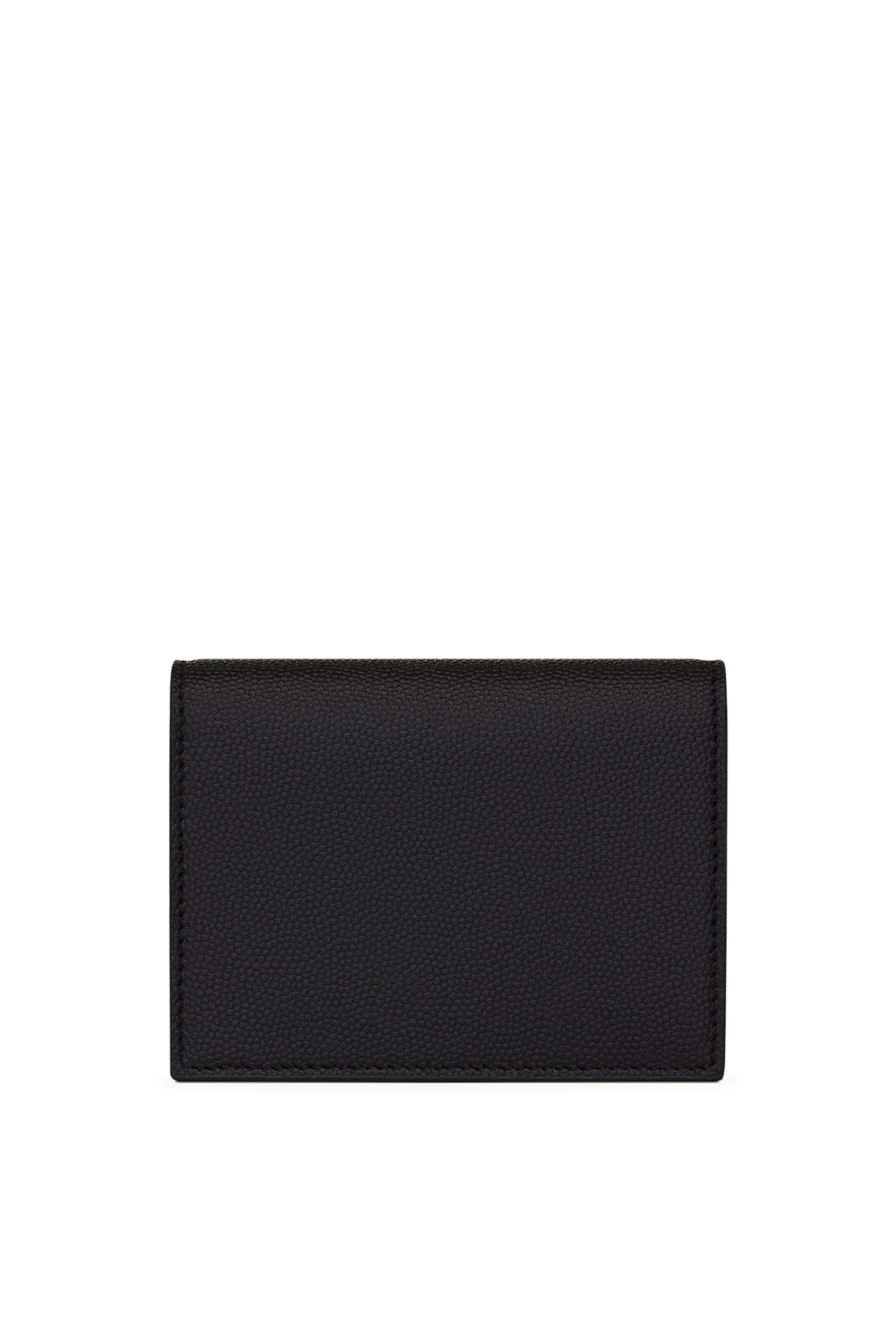 Uptown Business-Card Case in Grain De Poudre Leather 