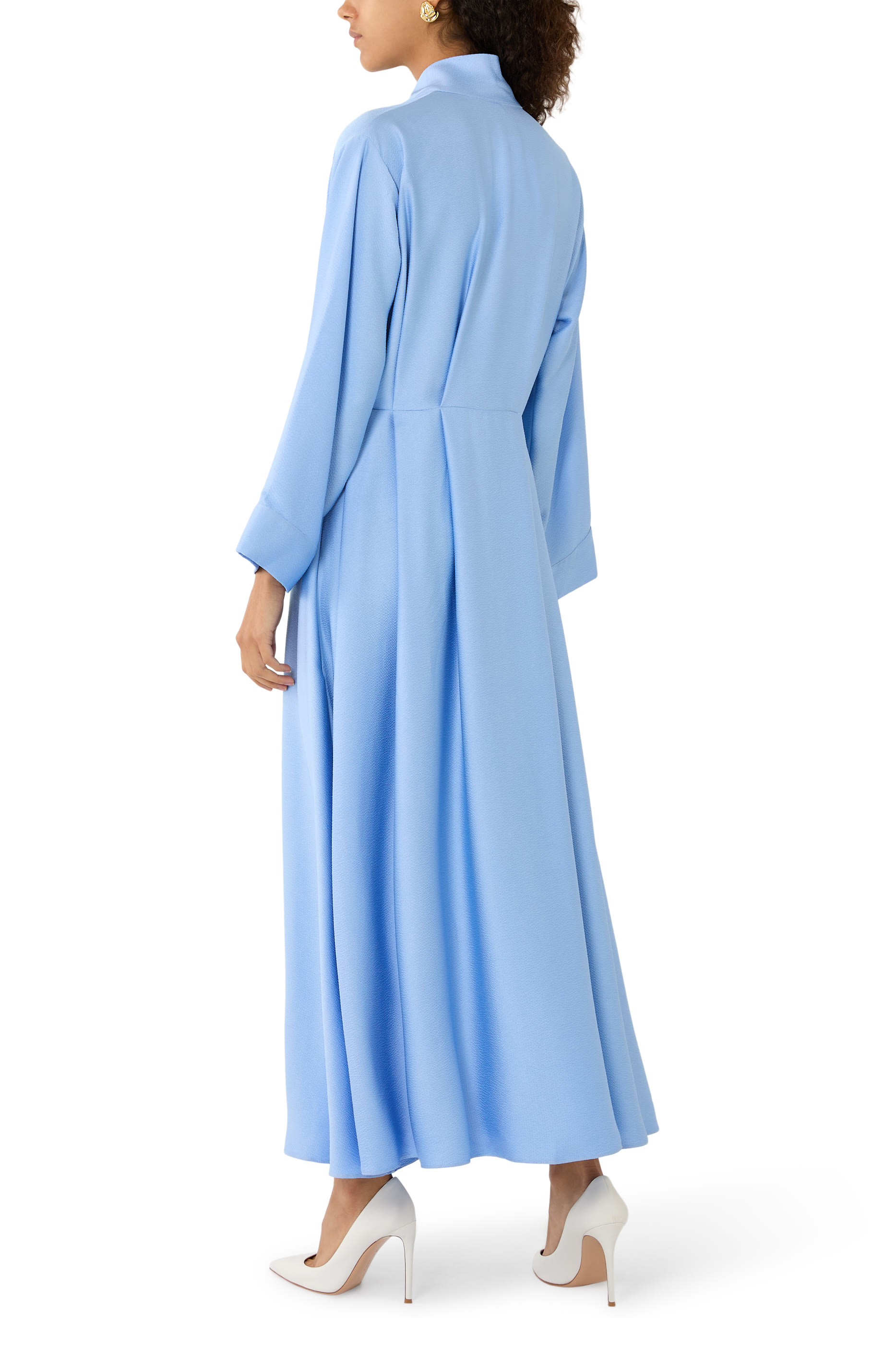 Long Sleeve Symmetrical Wrap Dress