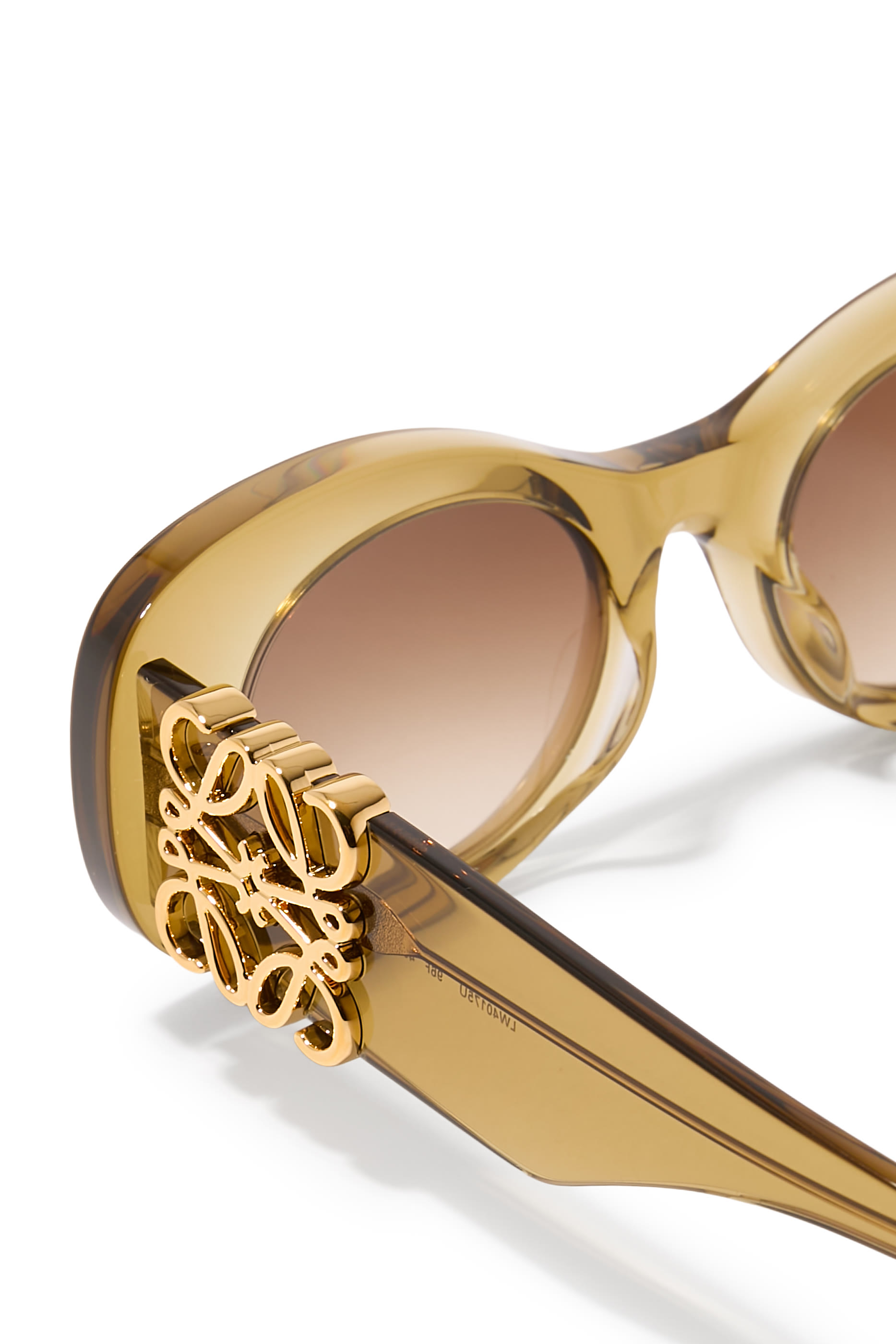 Anagram Beveled Oval Maxi Sunglasses