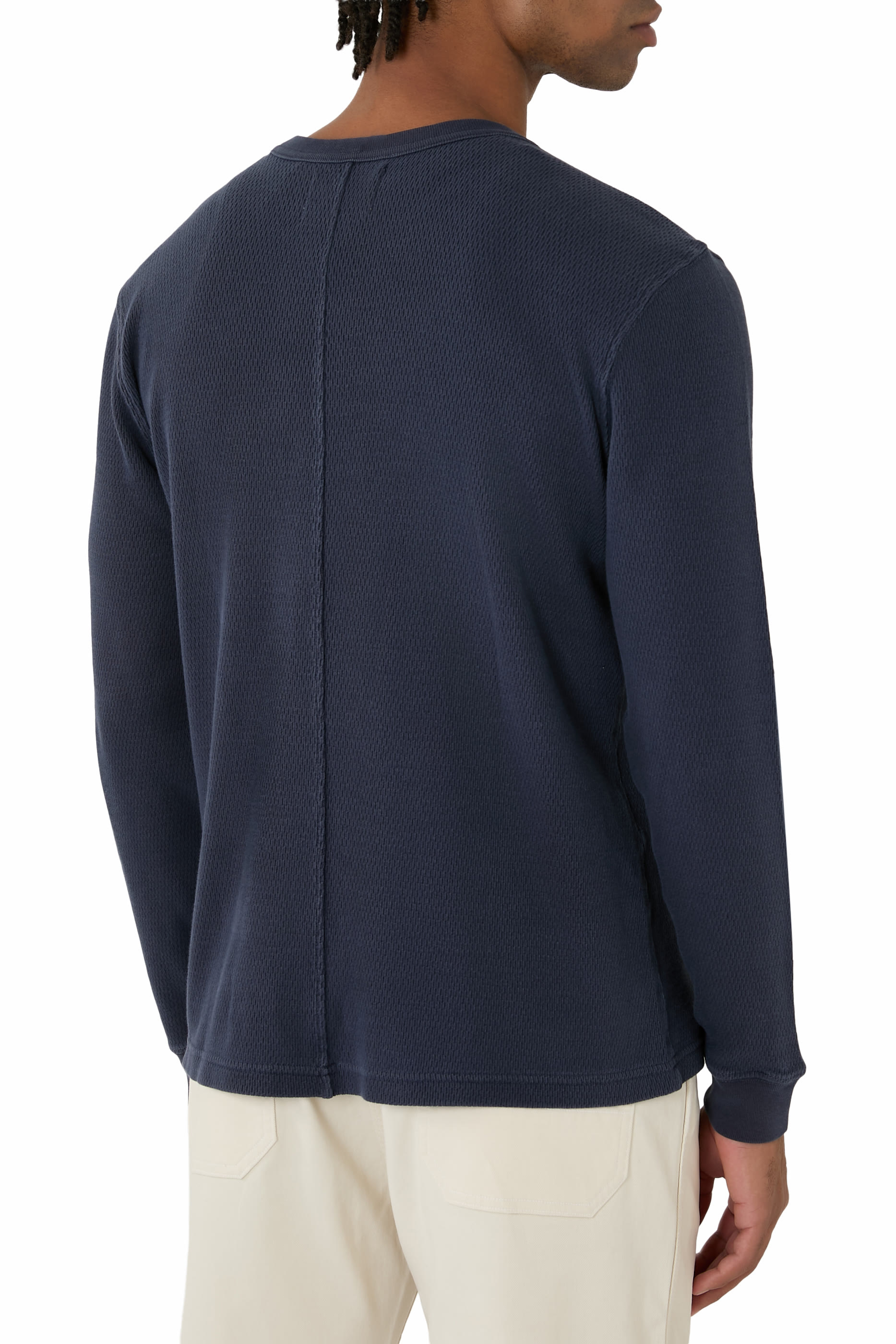 Waffle Crewneck Sweater