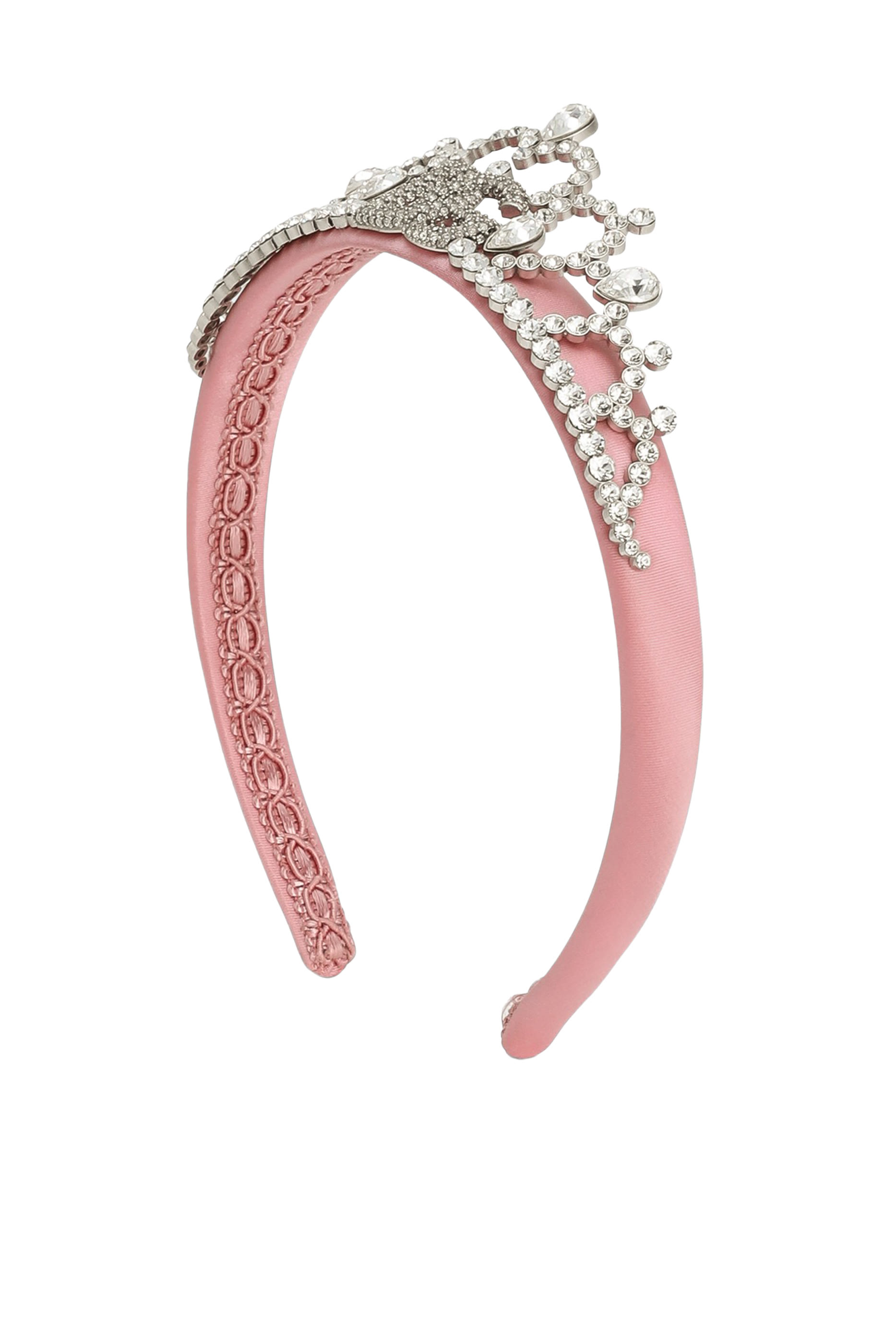 Kids Rhinestones Satin Tiara