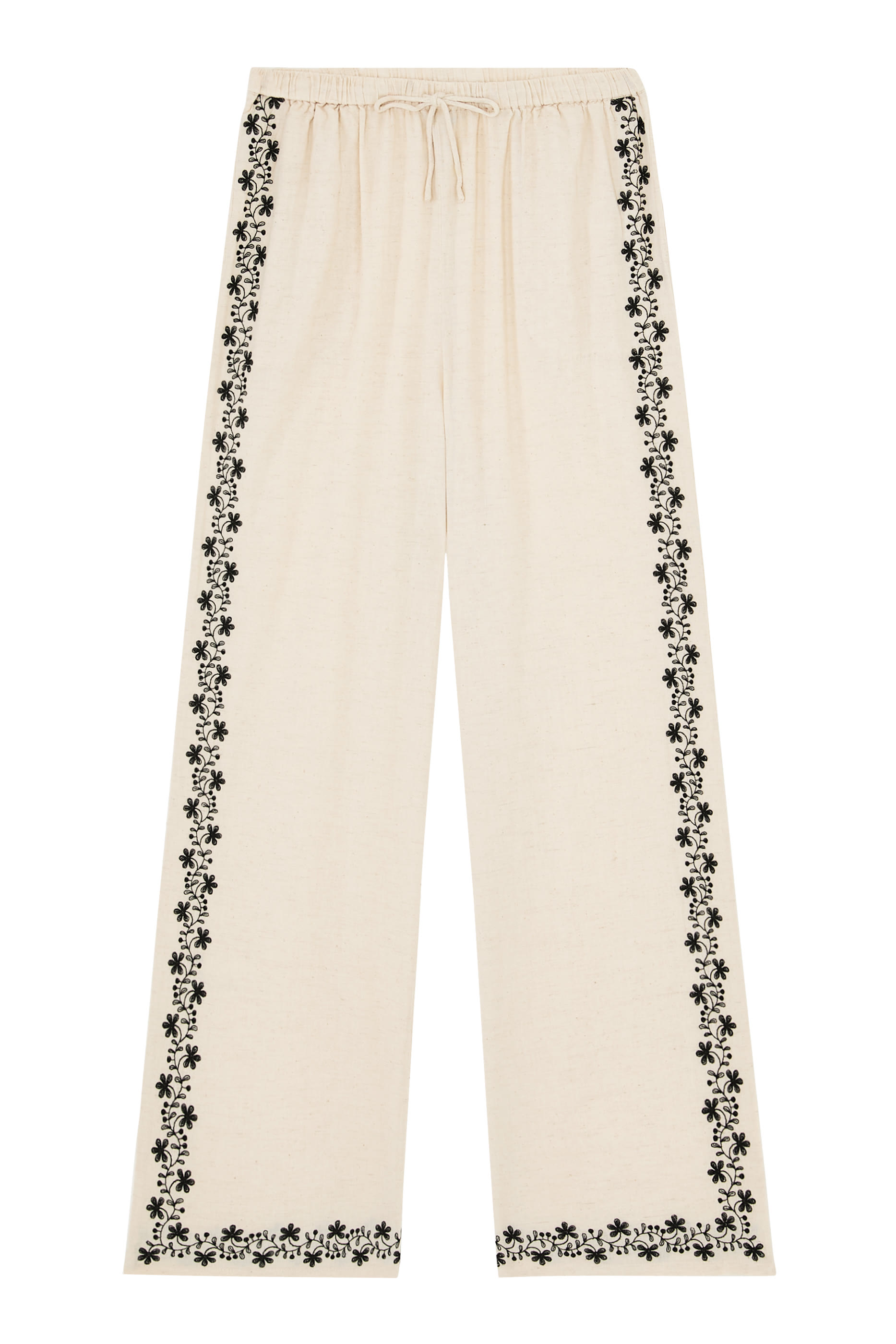 Floral Embroidered Shona Trousers