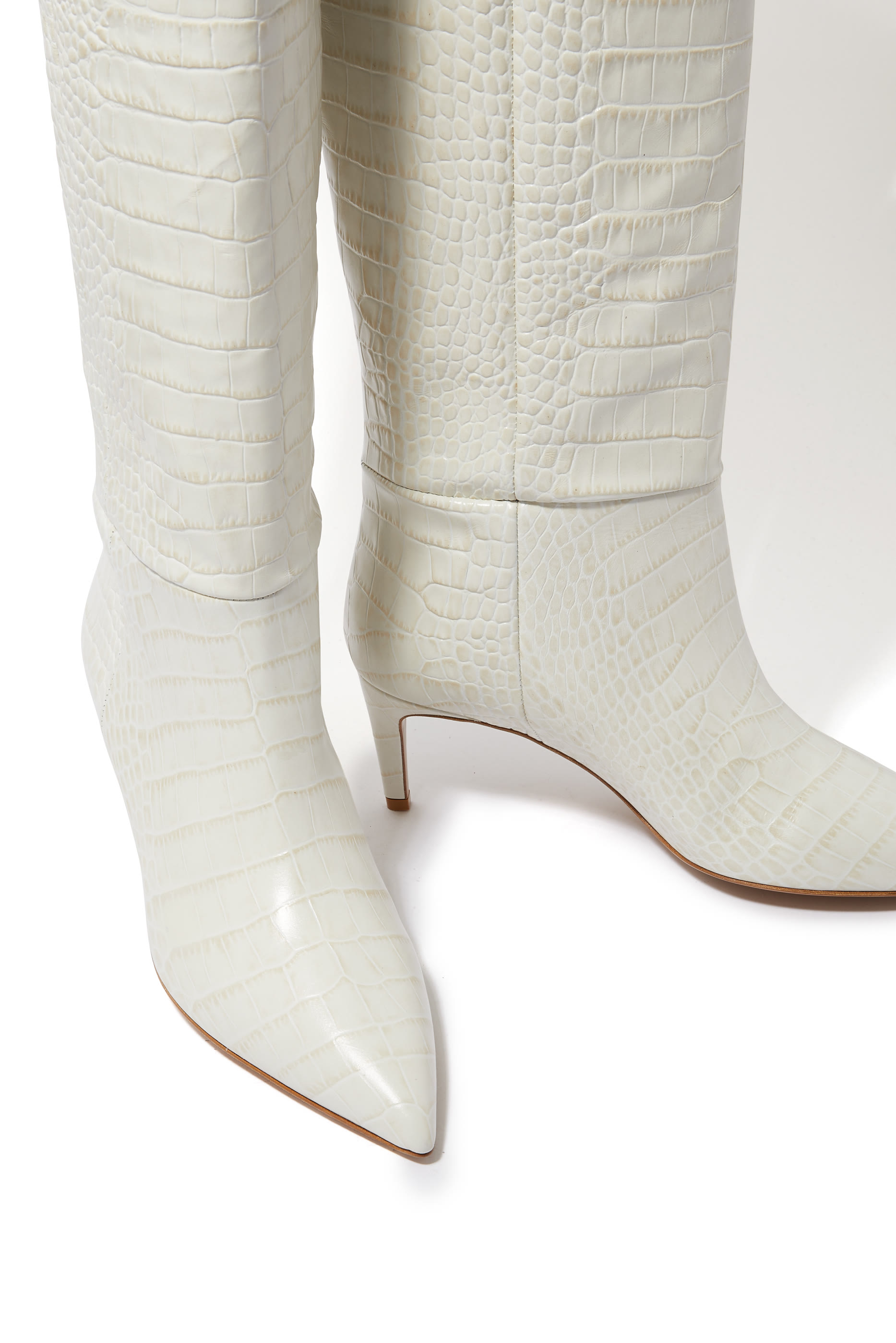 Croc Embossed Stiletto 60 Boots