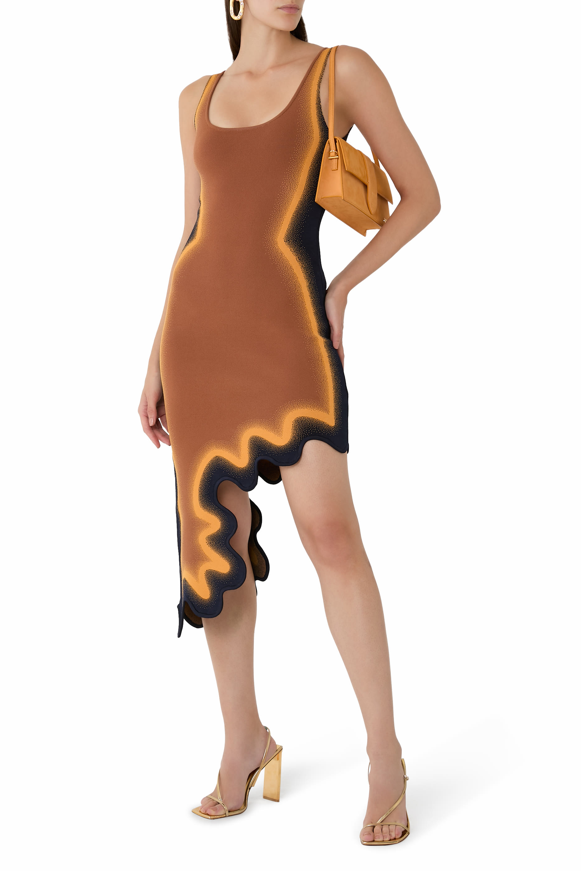 Aster Reversible Wavy Asymmetric Dress