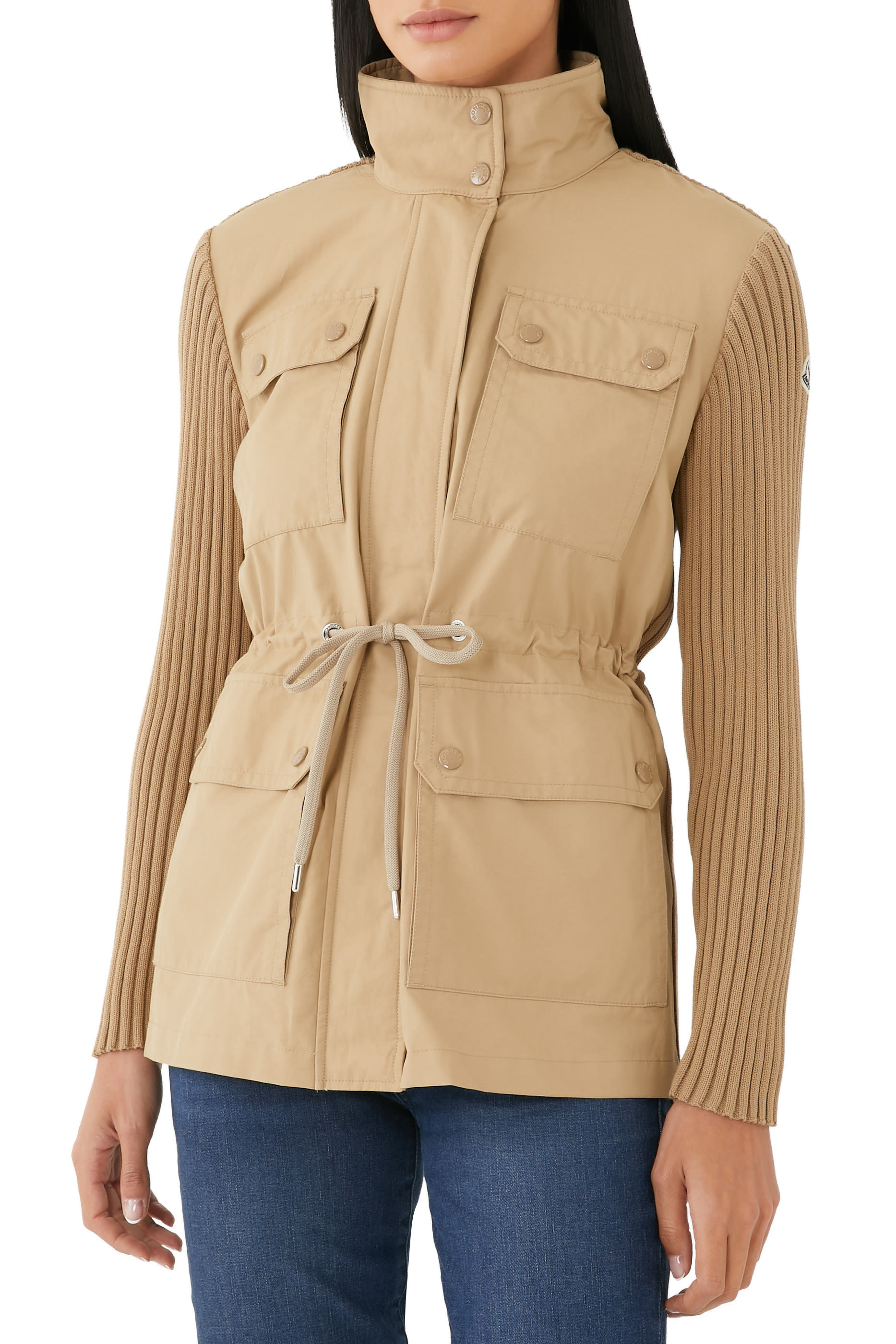 Ribbed Knit Utility Jacket