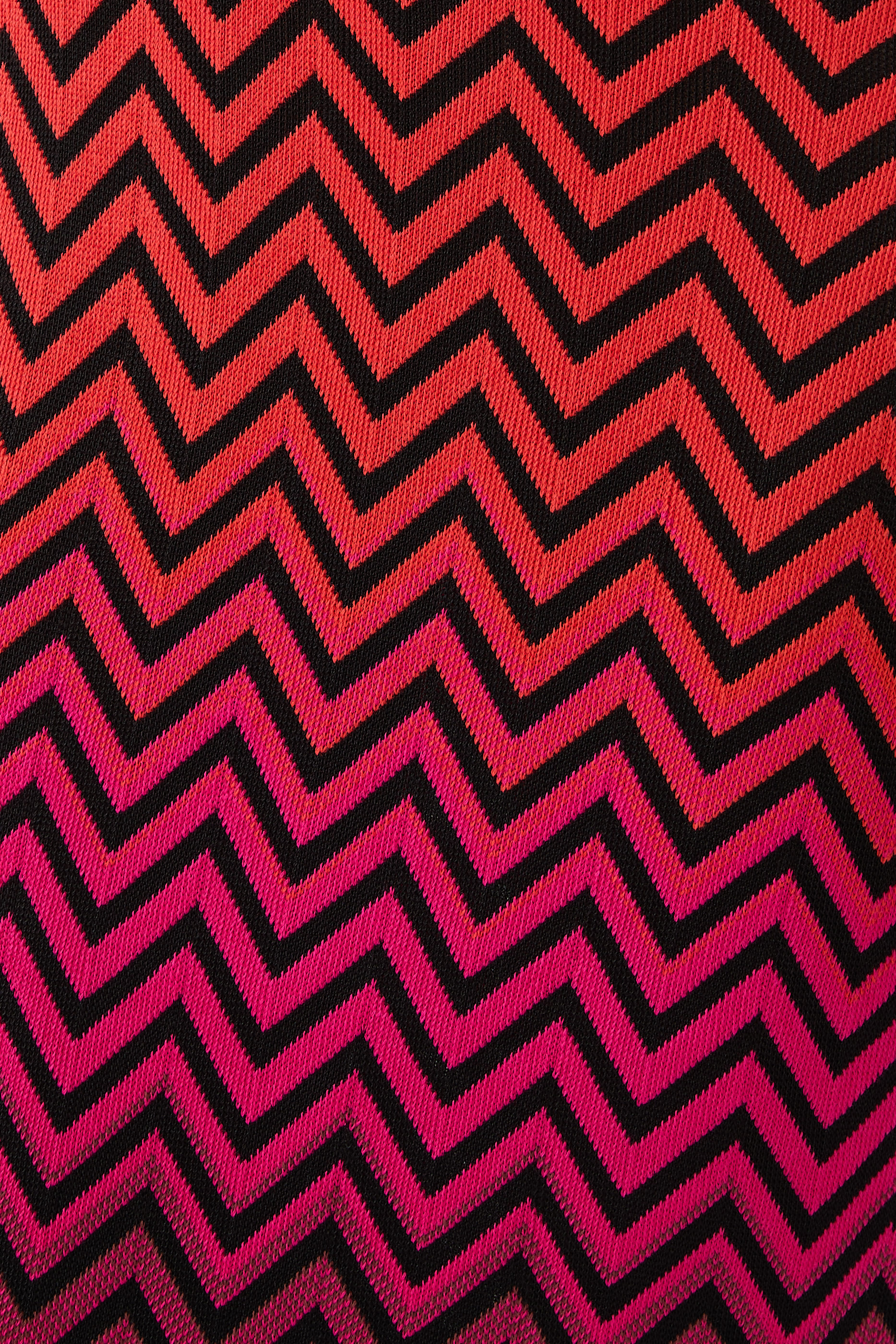 D&eacute;grad&eacute; Chevron Motif Midi Dress