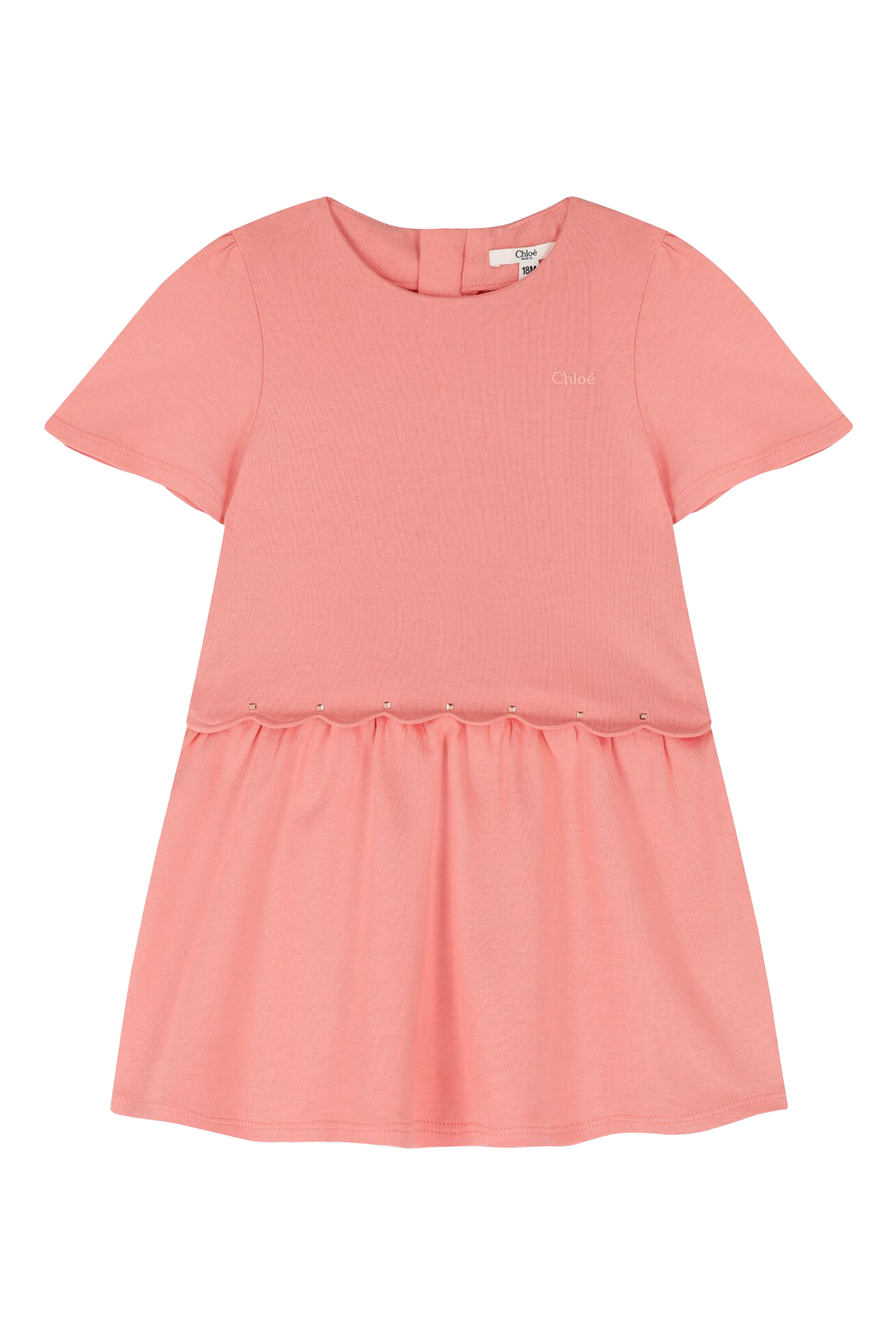 Kids Scalloped Waist Dress