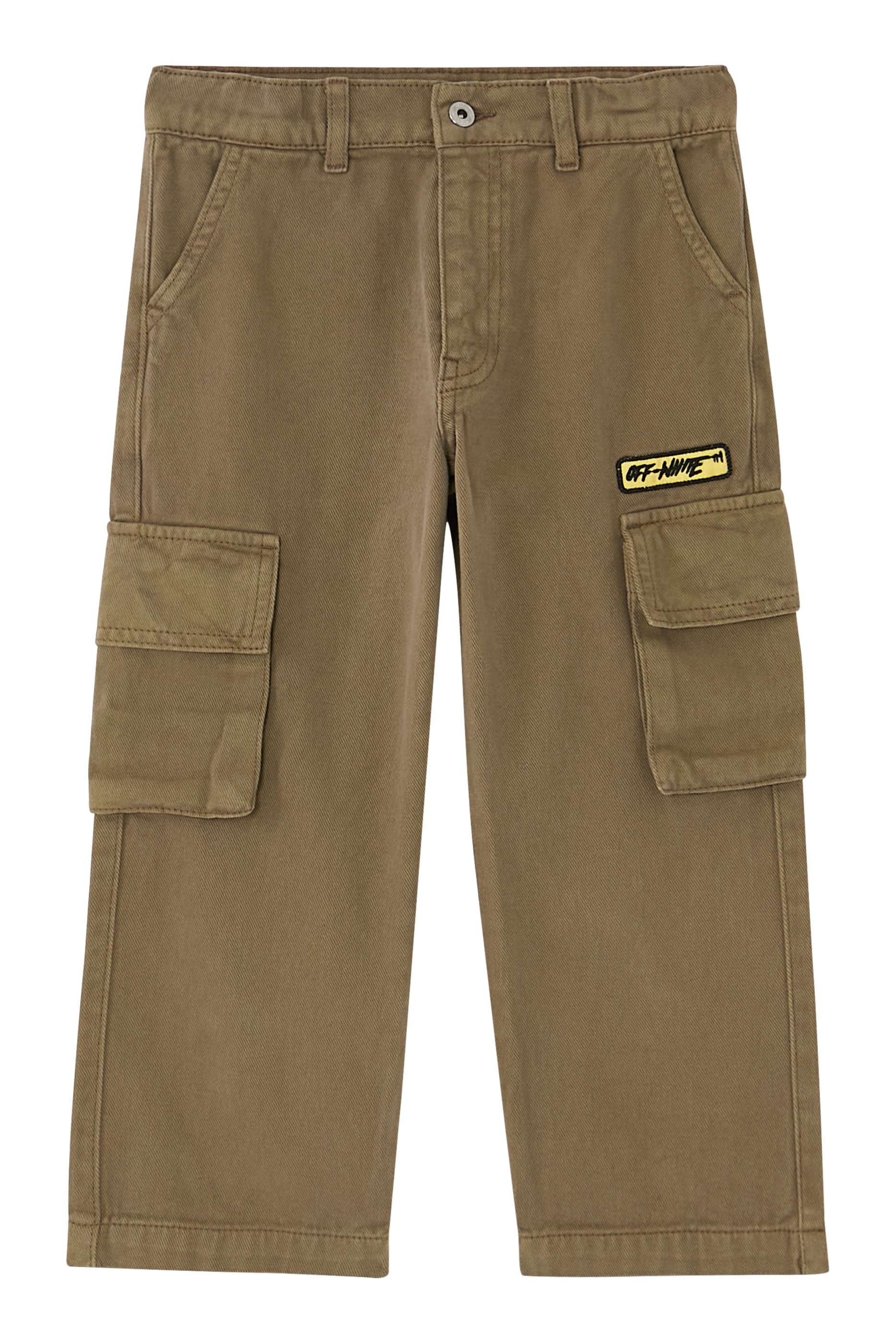 Kids Logo Patch Ddiagonal Cargo Pants