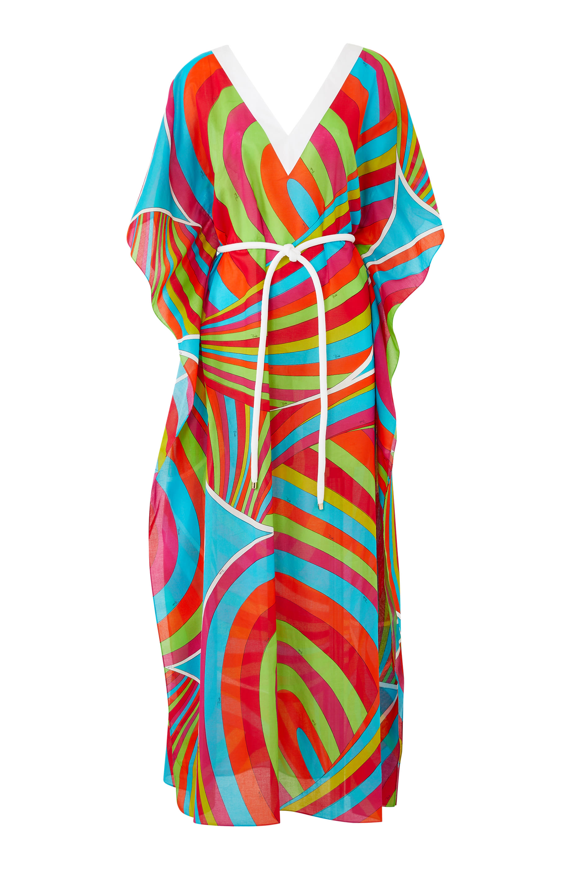 Iride-Print Kaftan Dress