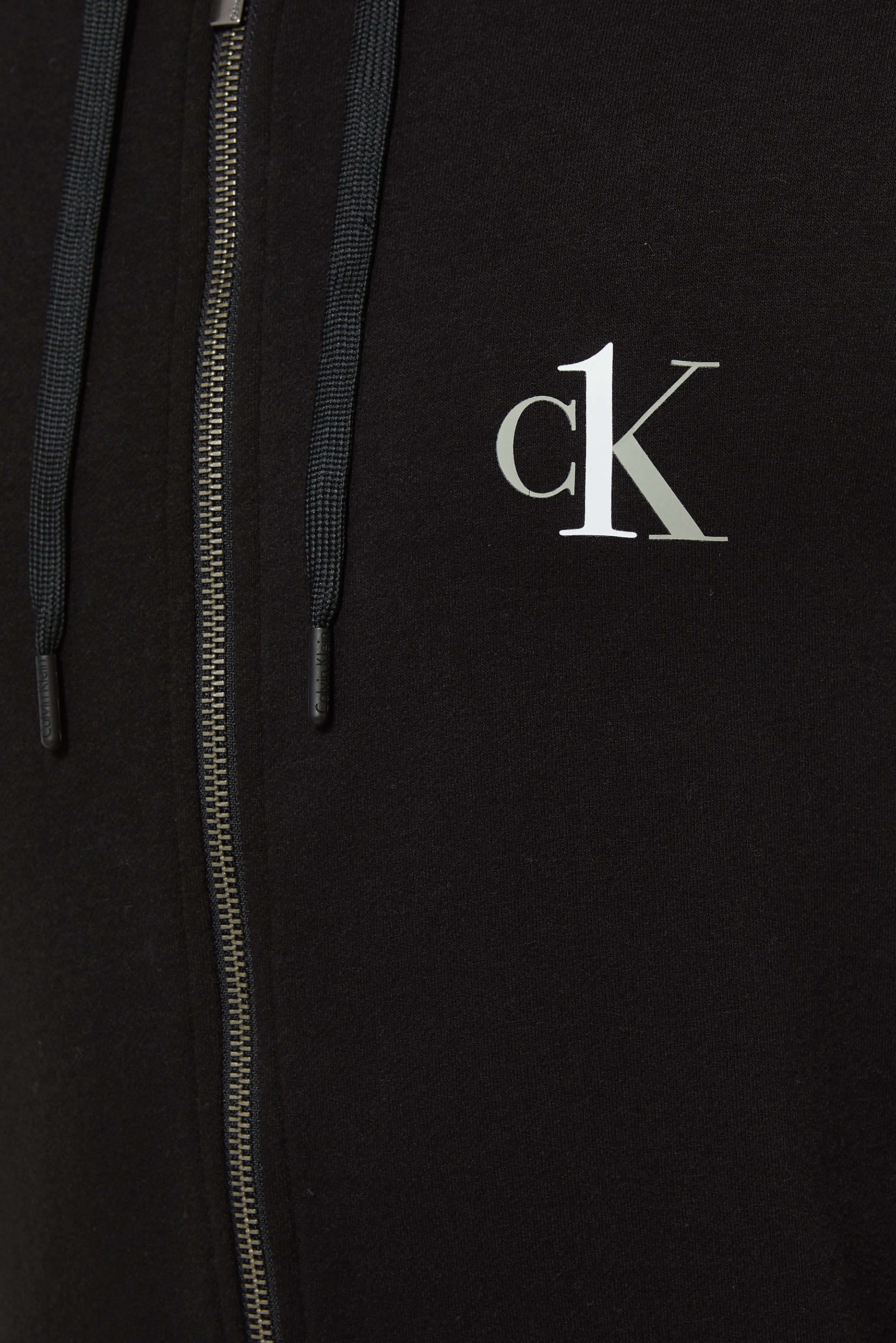 CK One Zip-Up Logo Hoodie