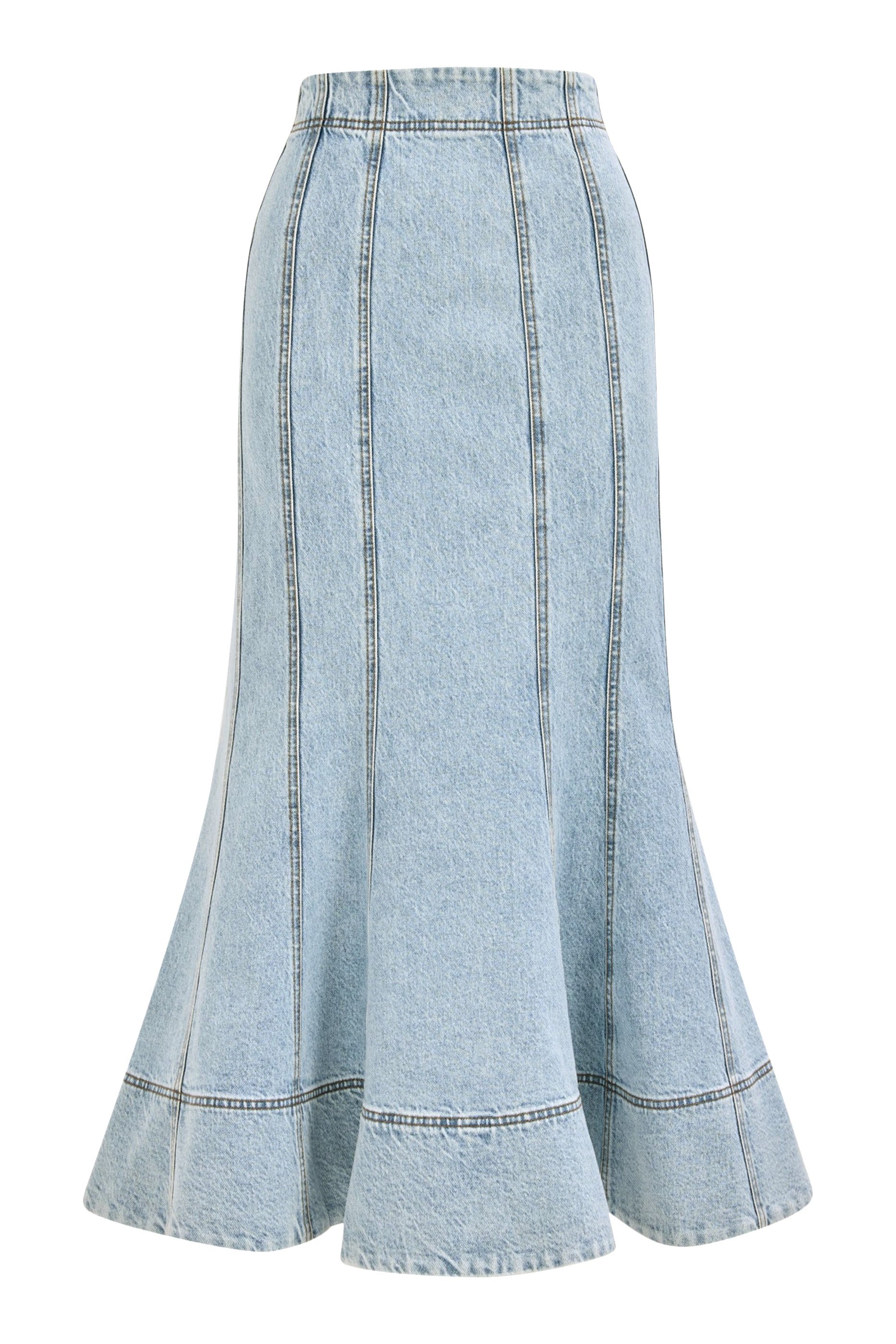 Tia Denim Midi Skirt