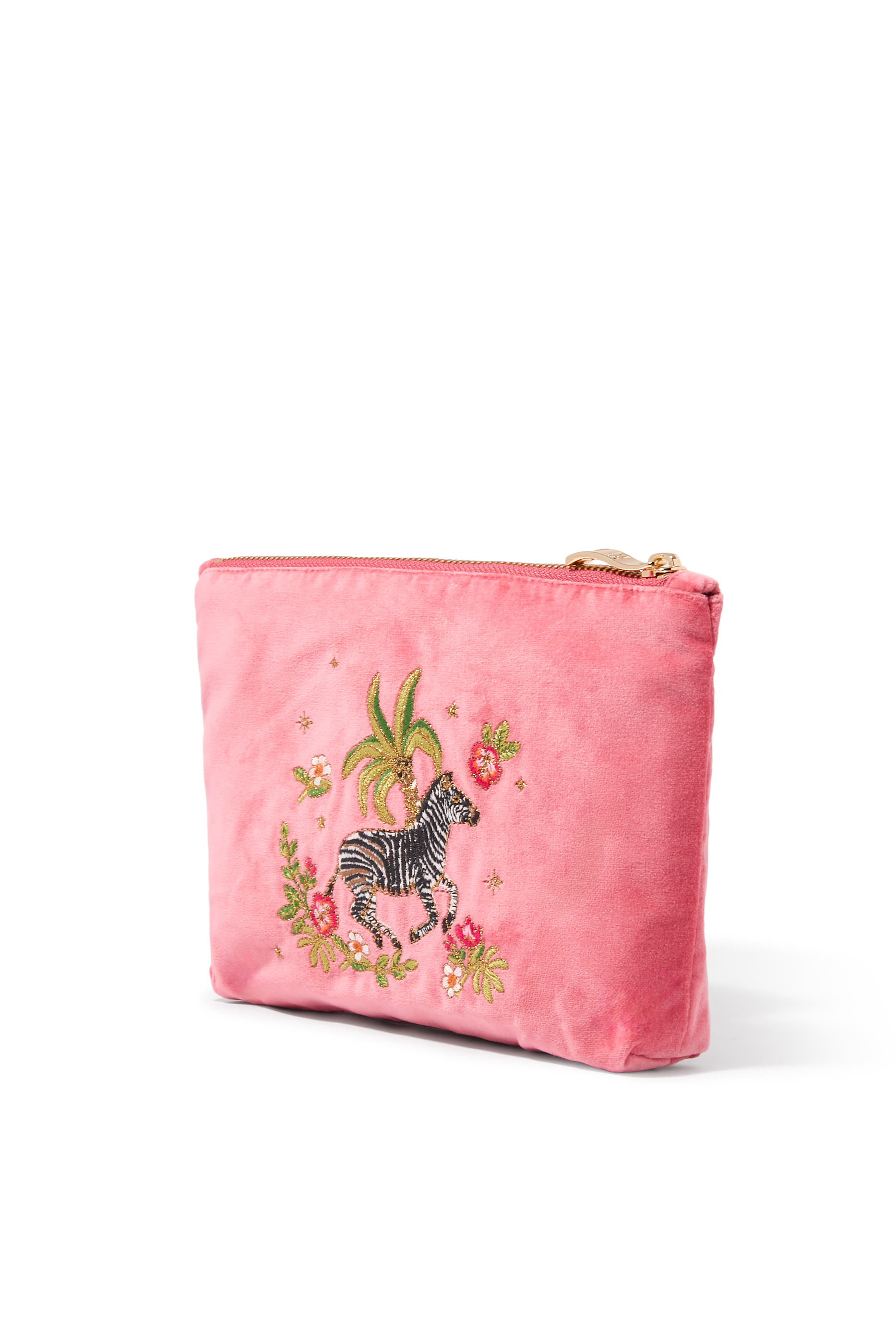 Wild Zebra Palm Mini Pouch