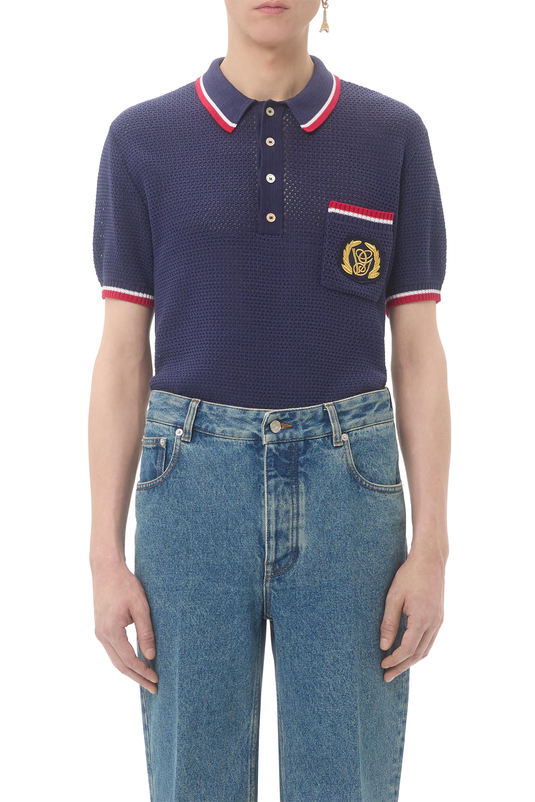 Cotton Polo Shirt with VG Patch 