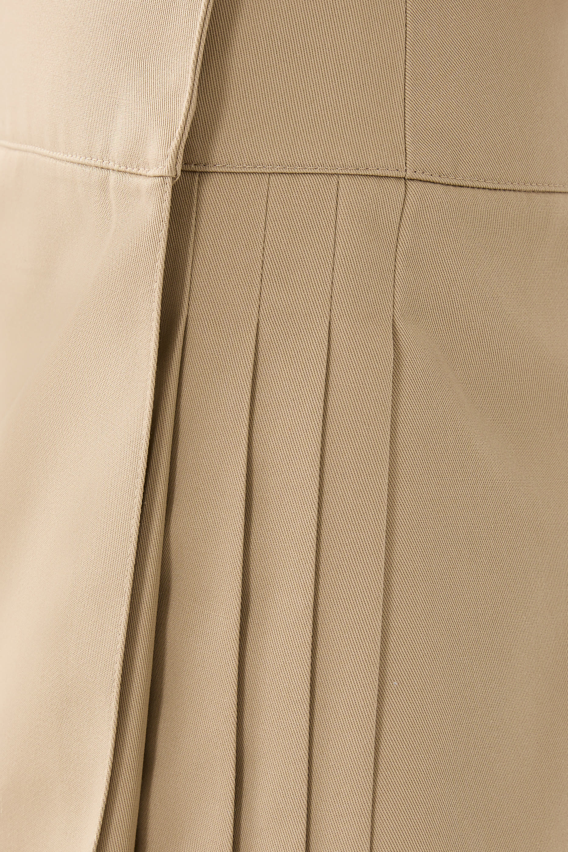 Belted Pleated Mini Skirt