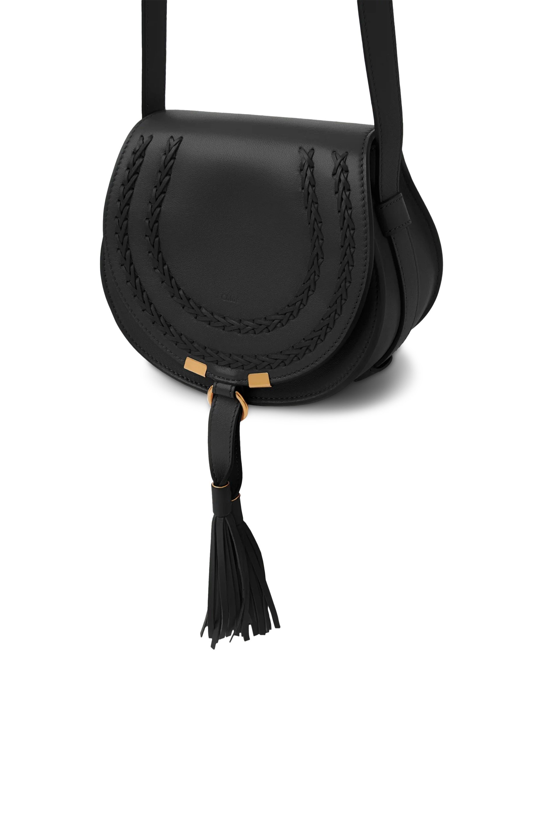 Marcie Small Leather Saddle Bag